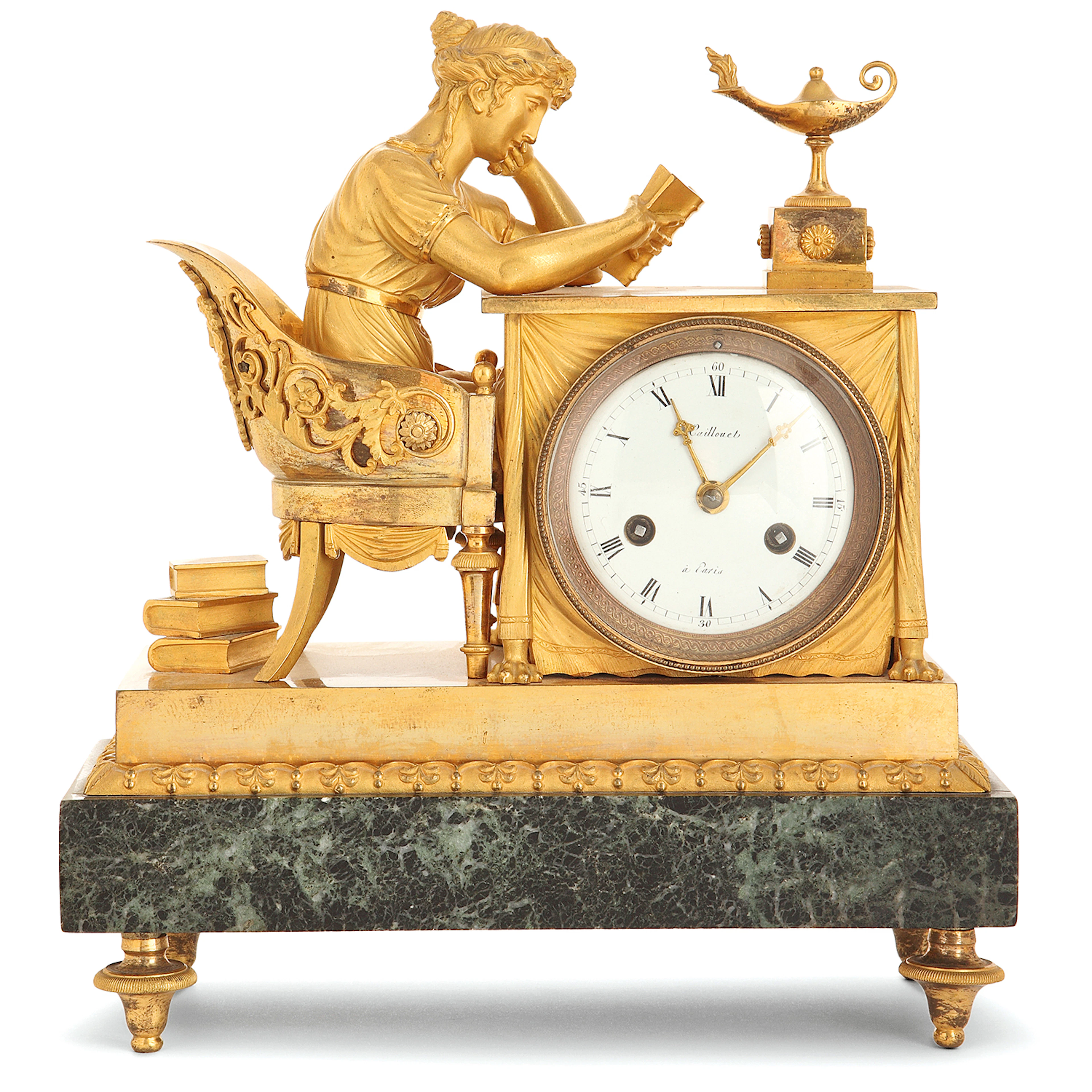 PENDULE "� LA LISEUSE"