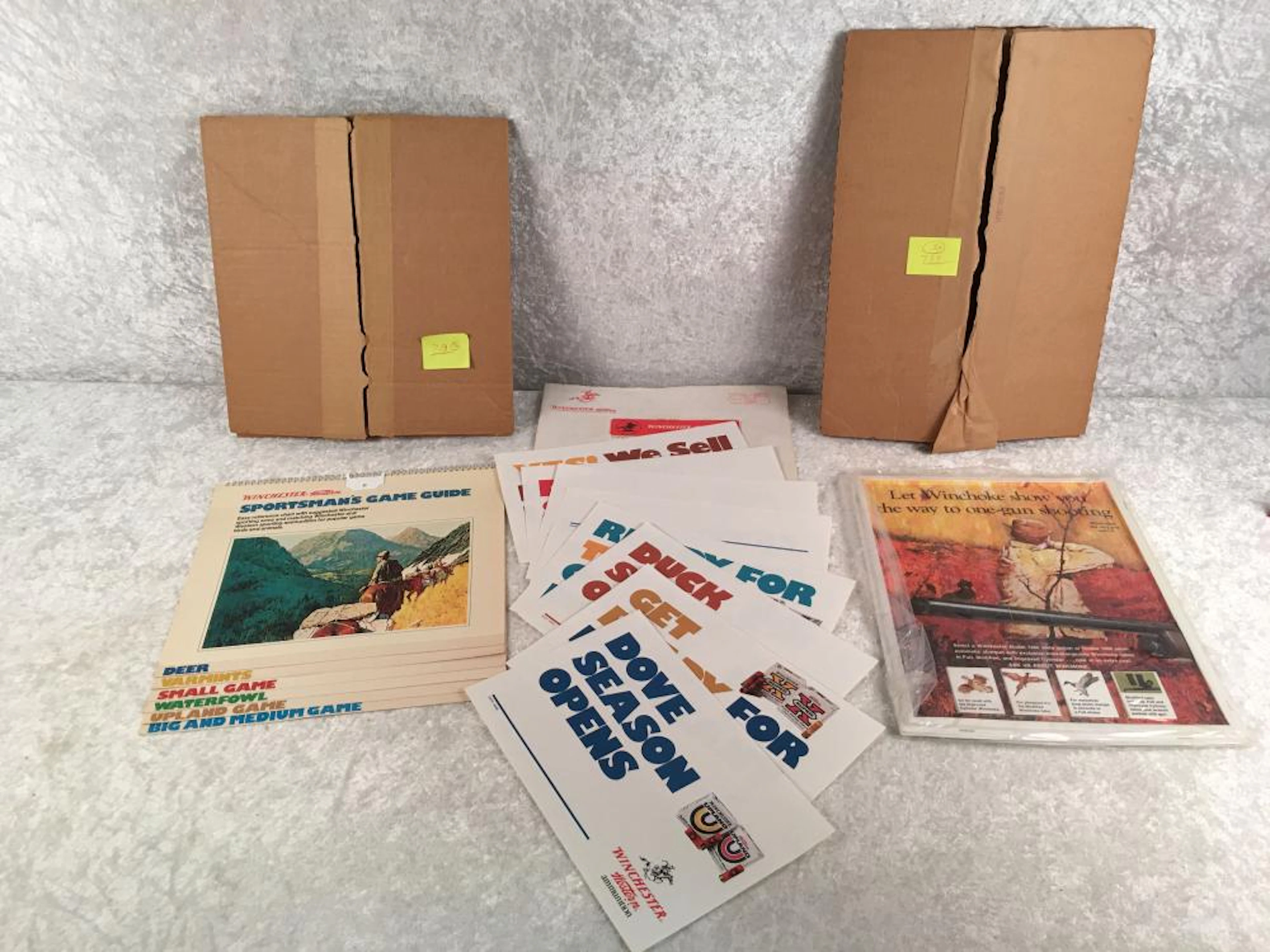 (3) Winchester Advertising Promotion Pieces