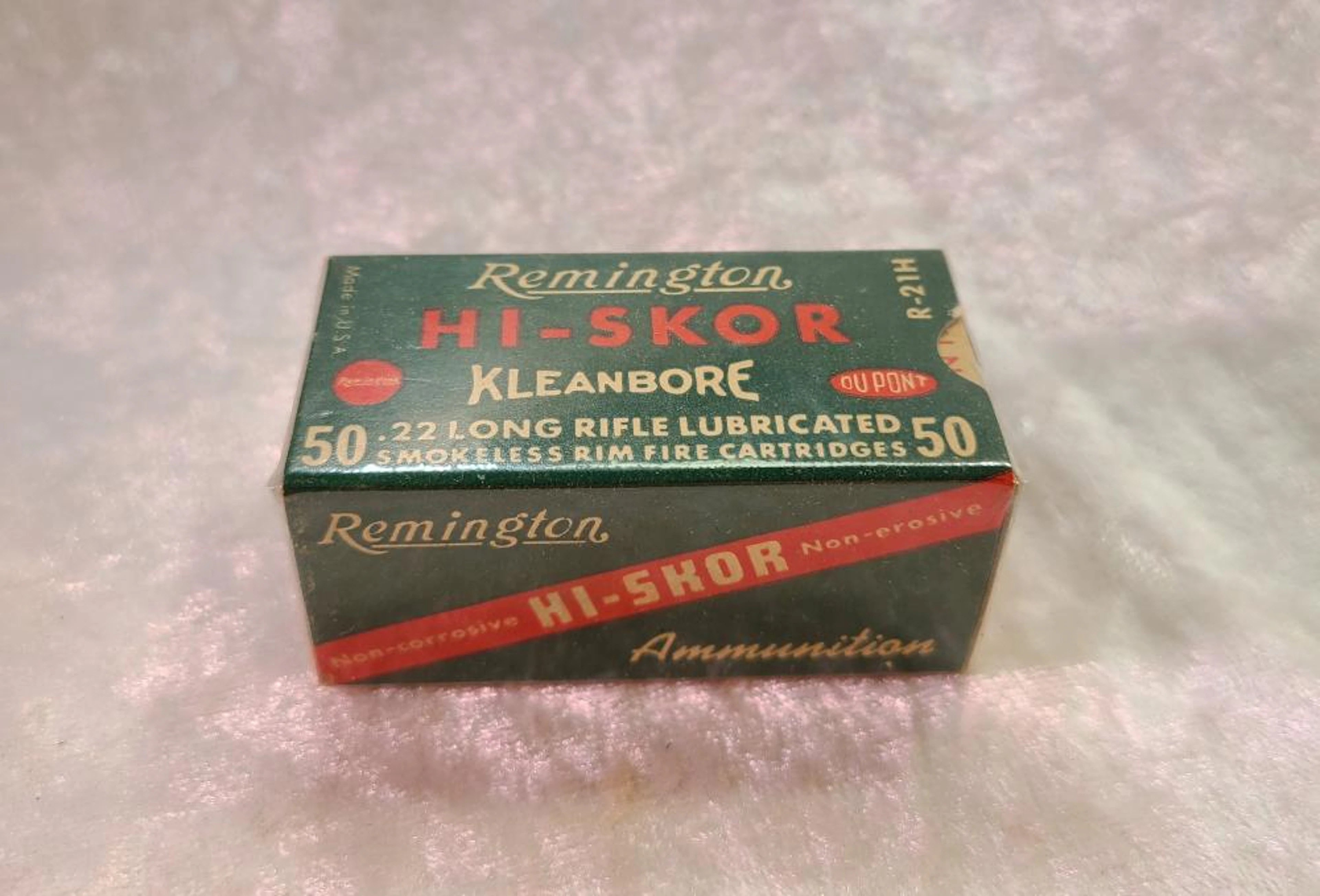 Vintage Remington Hi-Skor .22 Long Rifle Lubricated One Piece Full Box