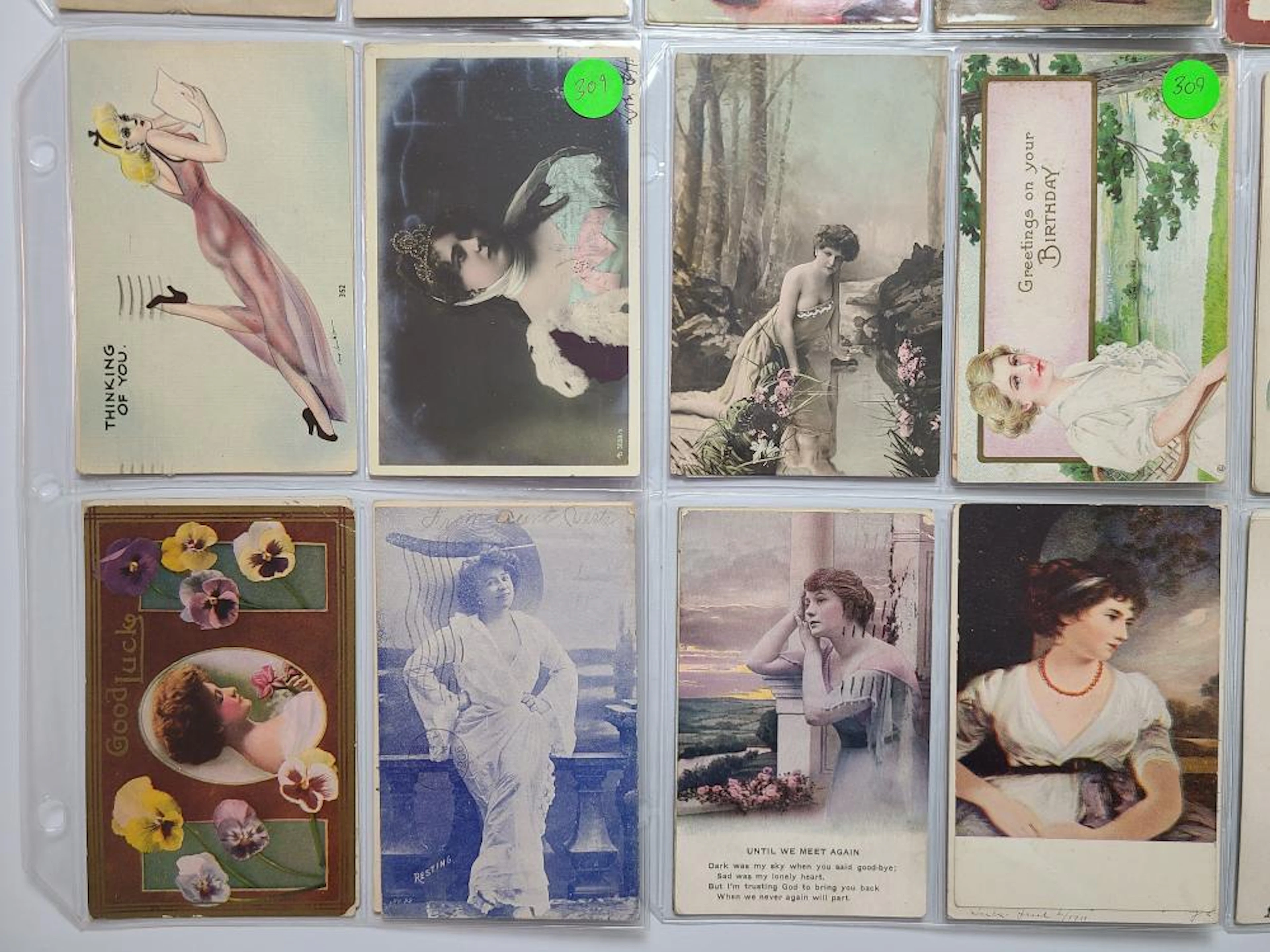 (48) Beautiful Lady Postcards