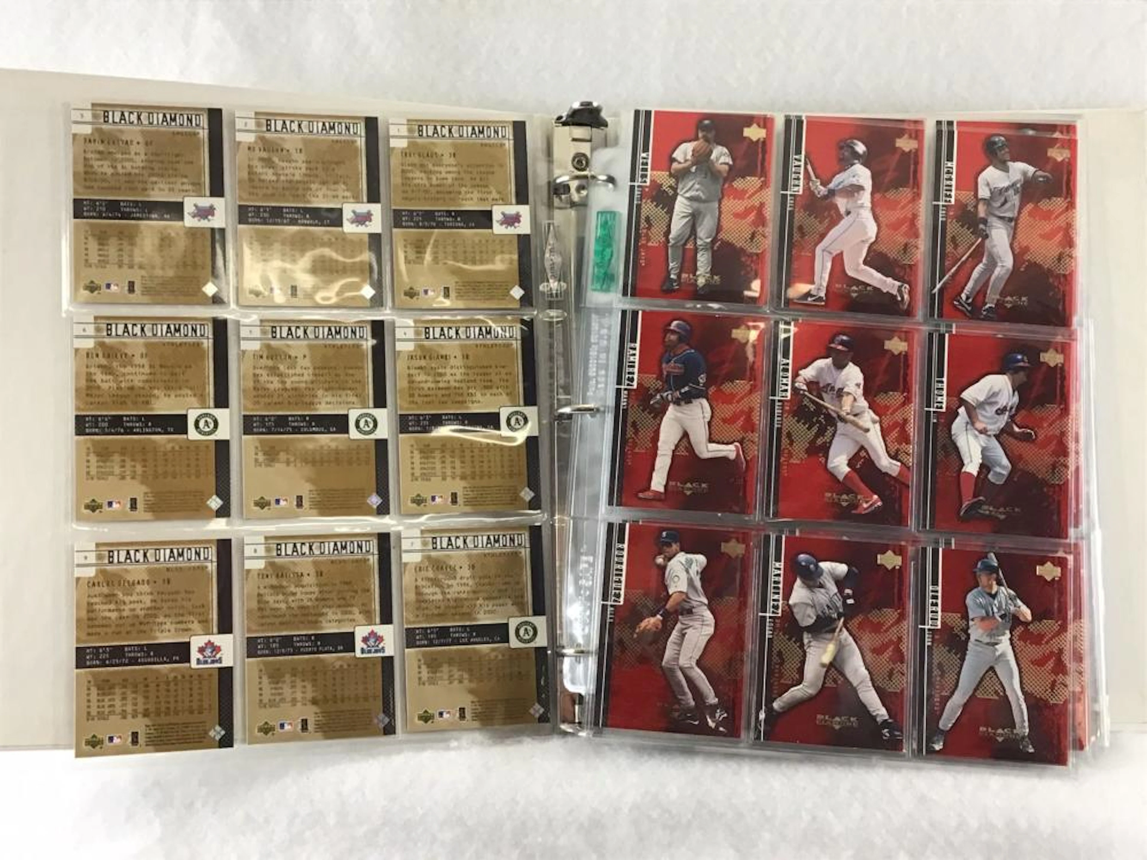 Album Collection of (323) 2000 Upper Deck Black Diamond Baseball Cards