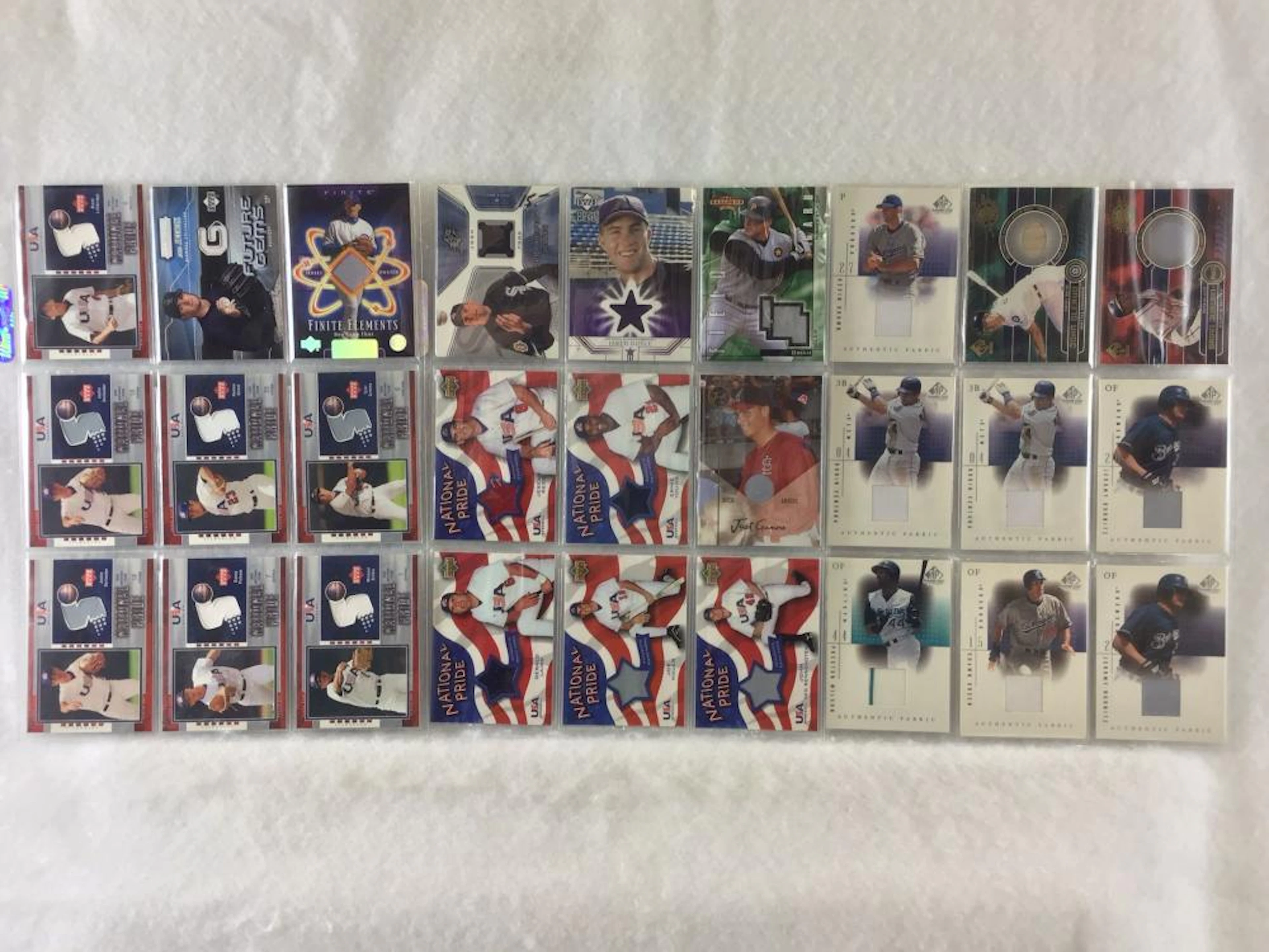 (27) 2000-2004 Upper Deck & Pacific Relic Game Used Jersey Baseball Cards