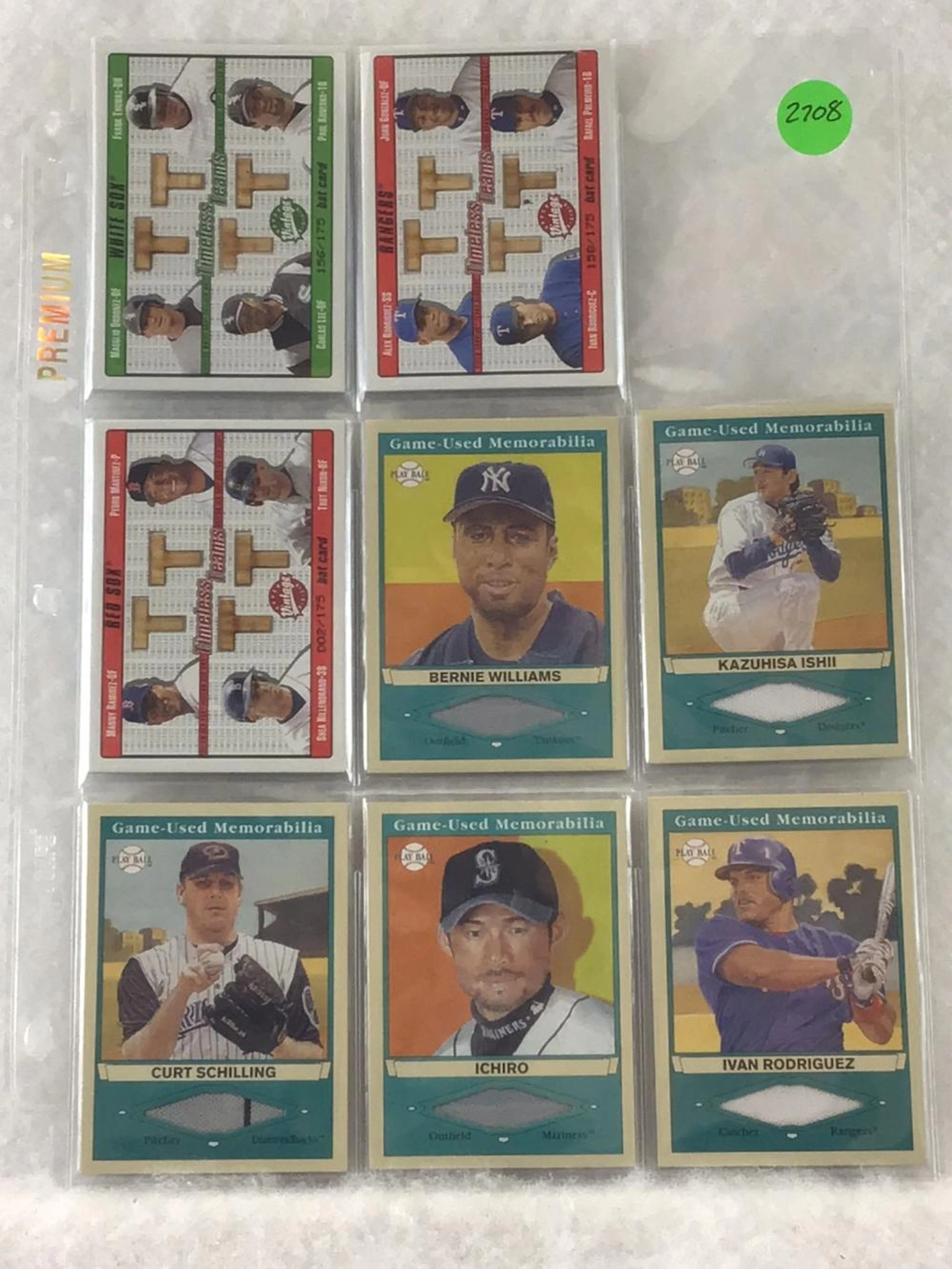 (8) 2003 Upper Deck Vintage Timeless Teams and Play Ball...