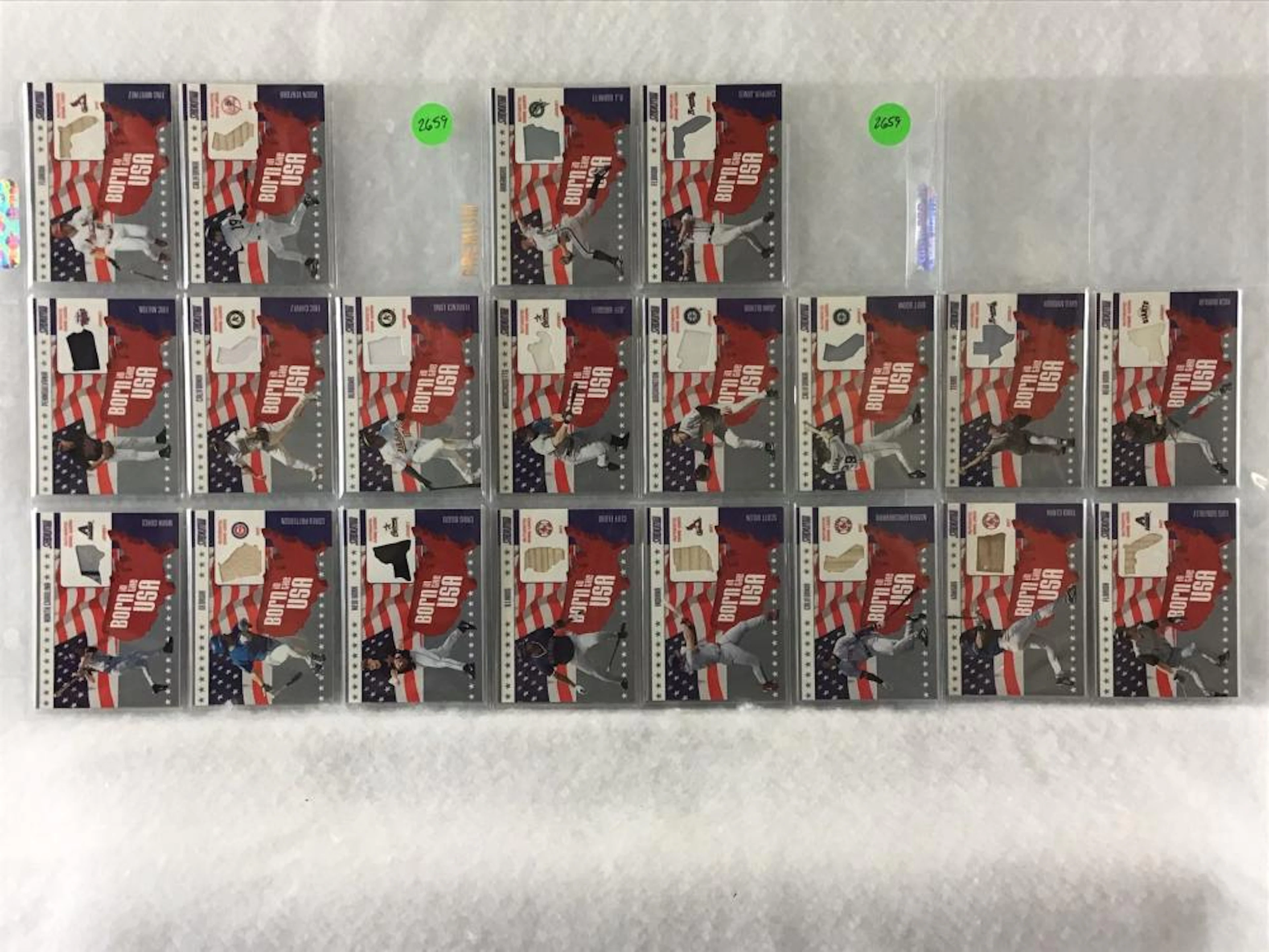 (20) 2002 Topps Stadium Club Born in the USA Relic Game...