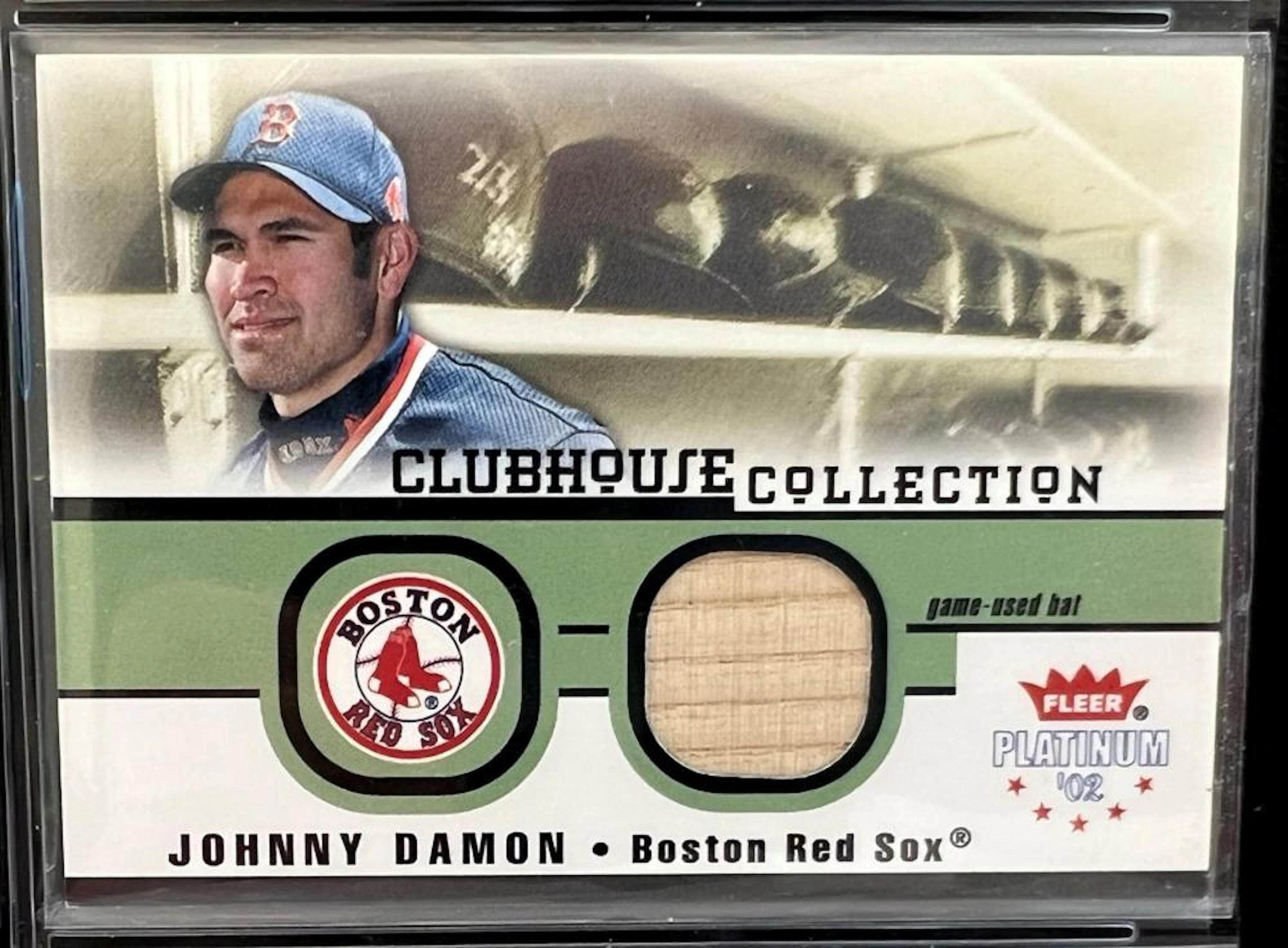 (17) 2002 Fleer Platinum Clubhouse Collection Relic Game Used Jersey