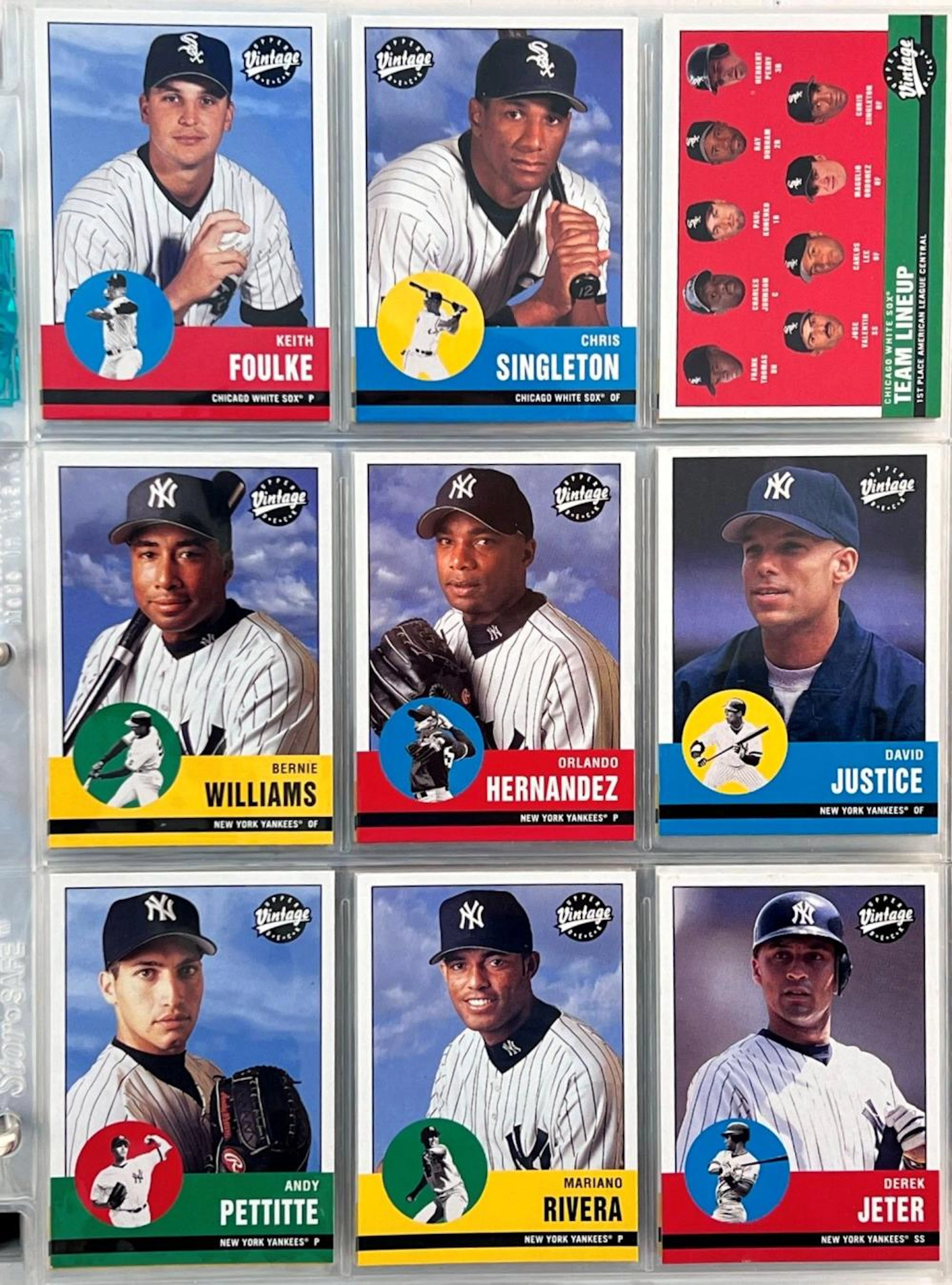 2001 Upper Deck Vintage BB Complete Set(400) w/3 Insert Sets
