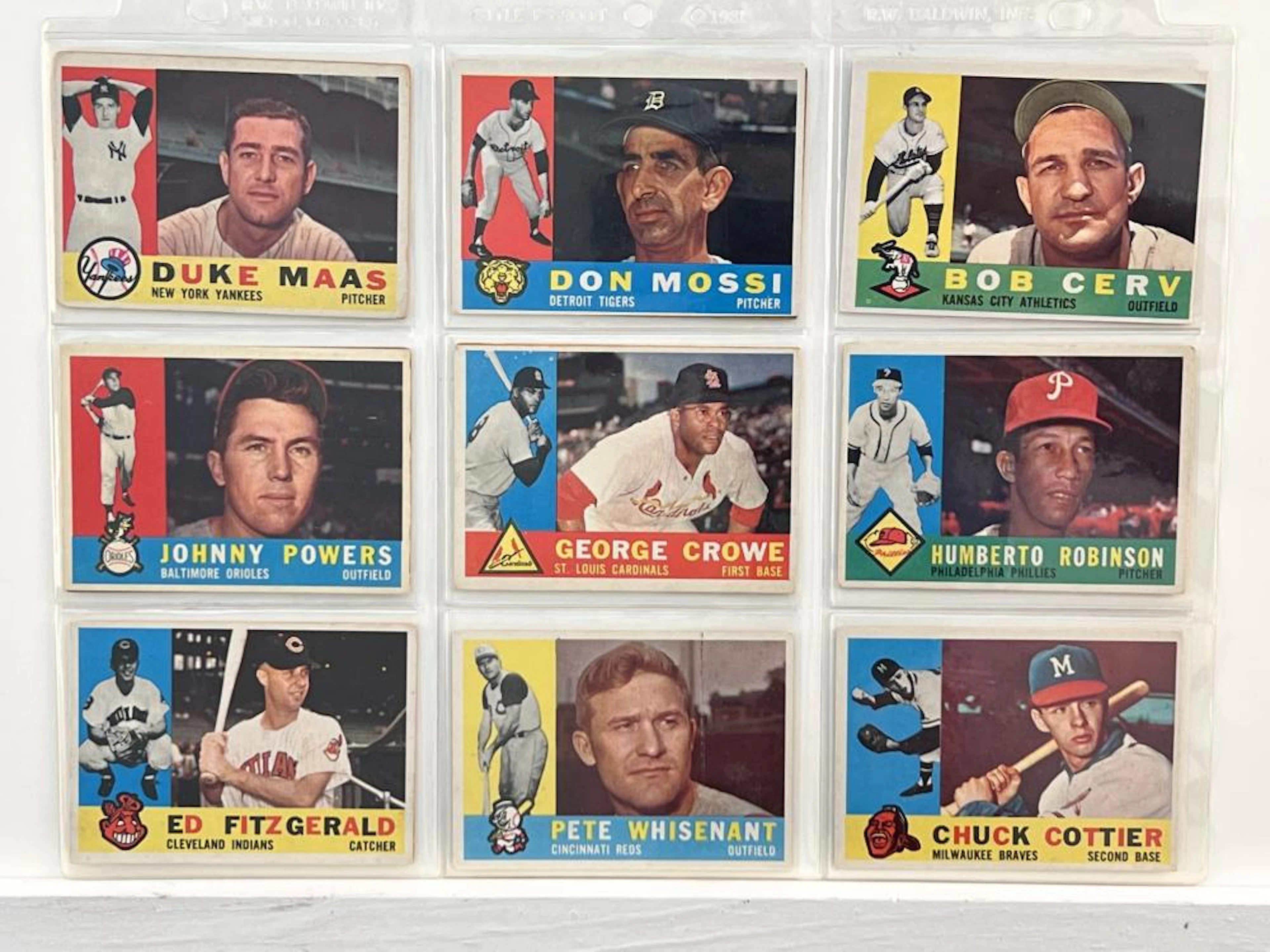 (14) 1960 Topps Baseball Cards