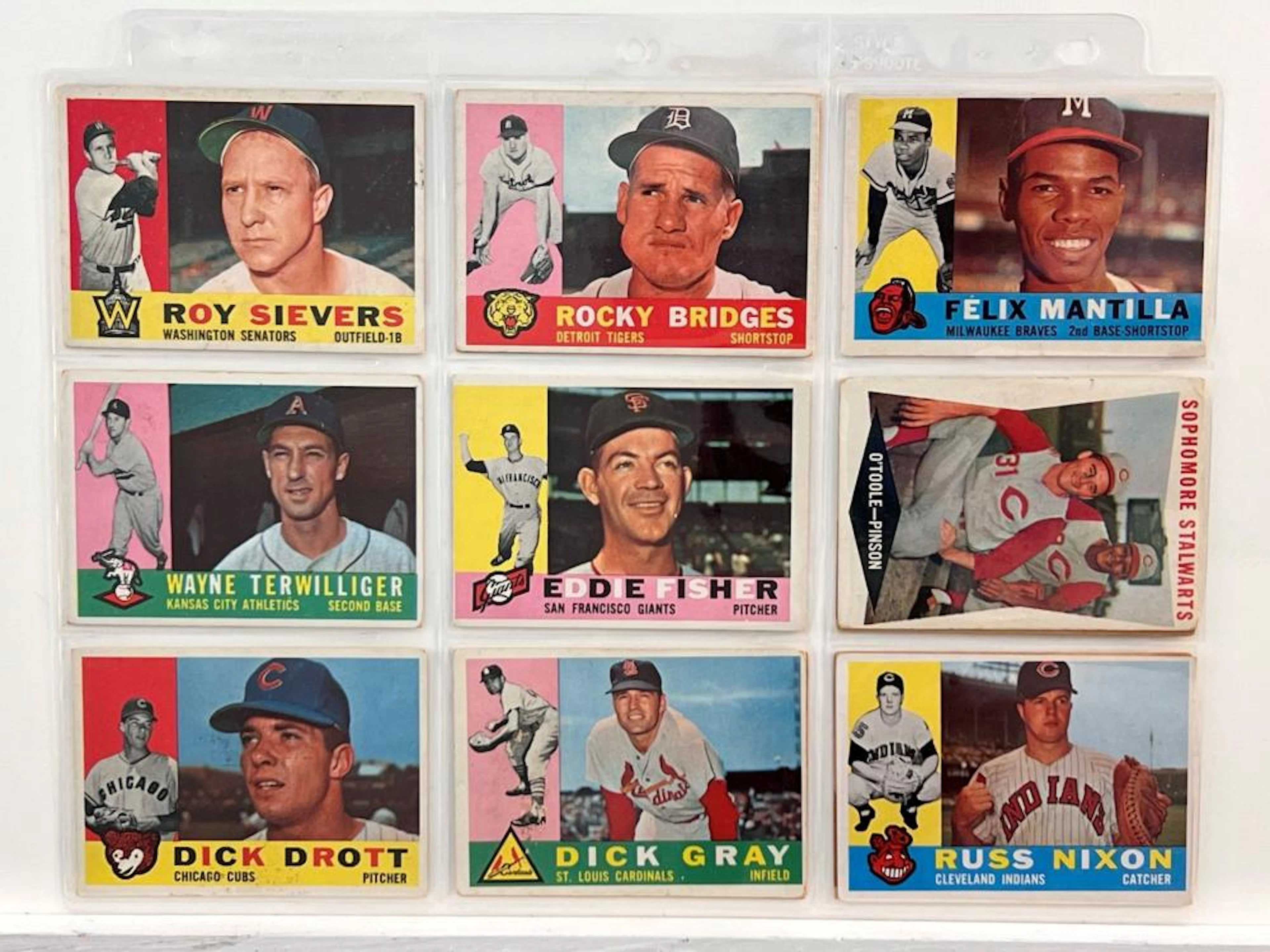 (13) 1960 Topps Baseball Cards