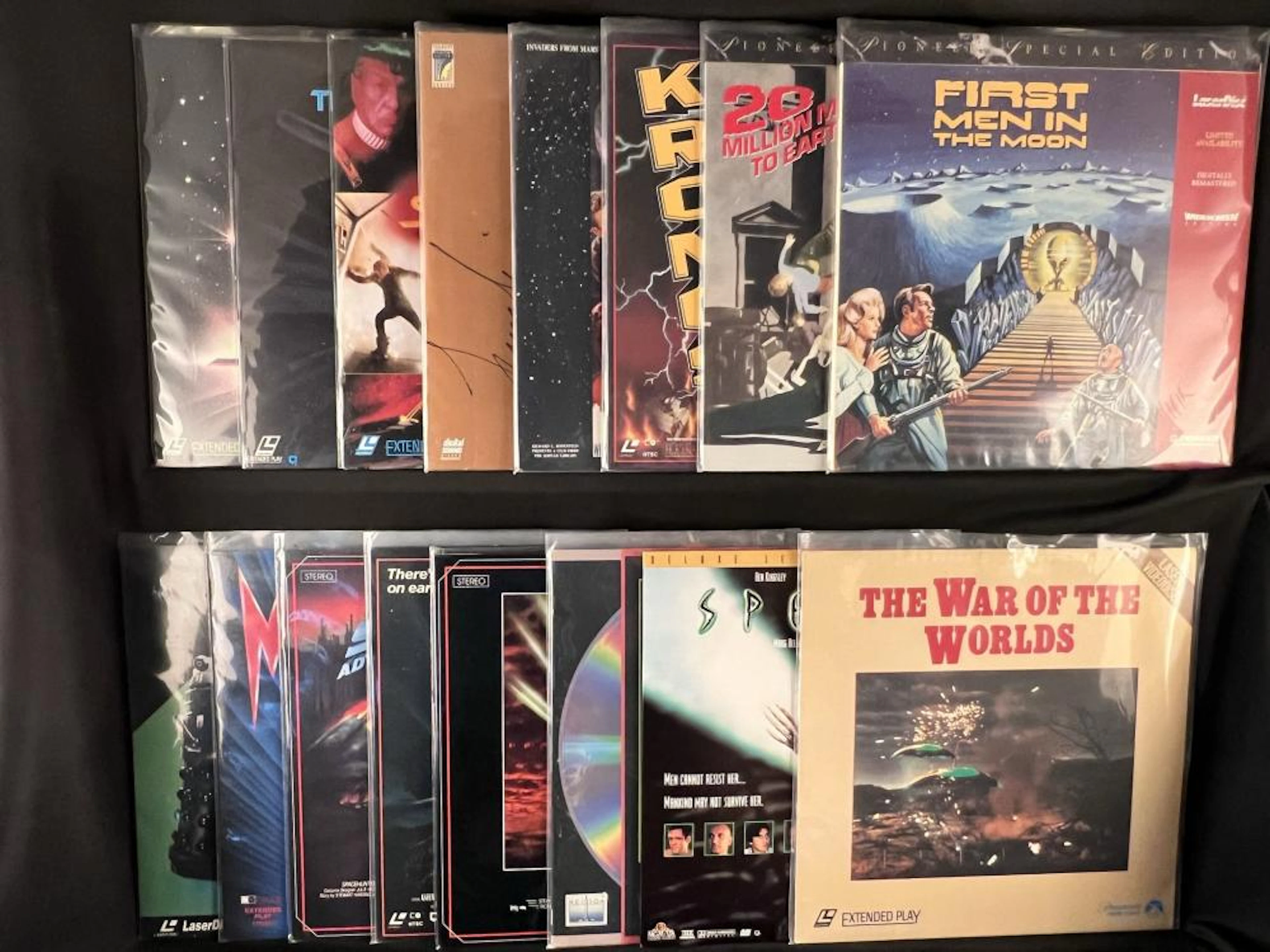 Lot of (16) Cult Classic Sci-Fi Movie Laserdiscs.