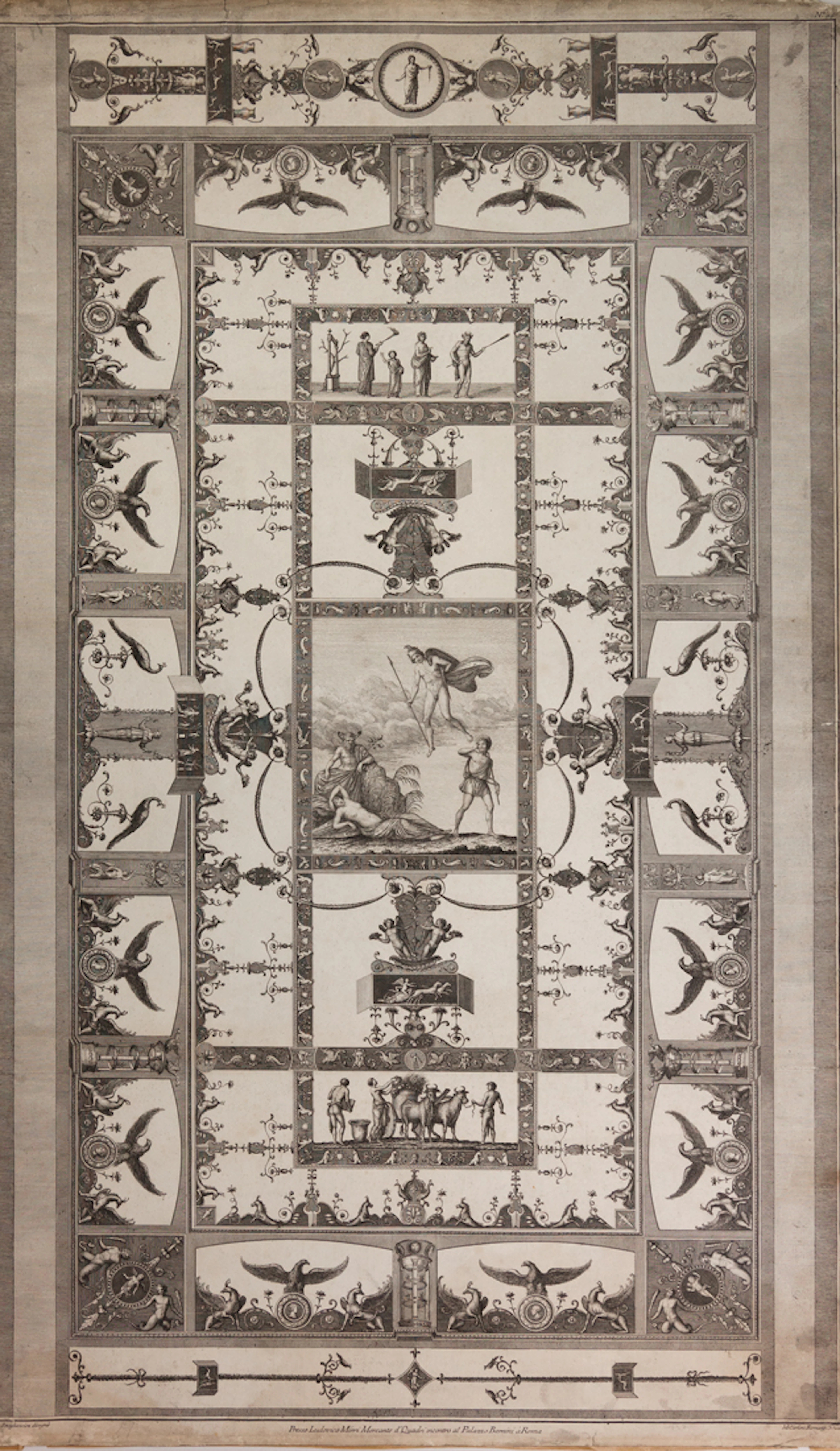 Giulio Bonasone, Diana e Atteone. 1550 circa.