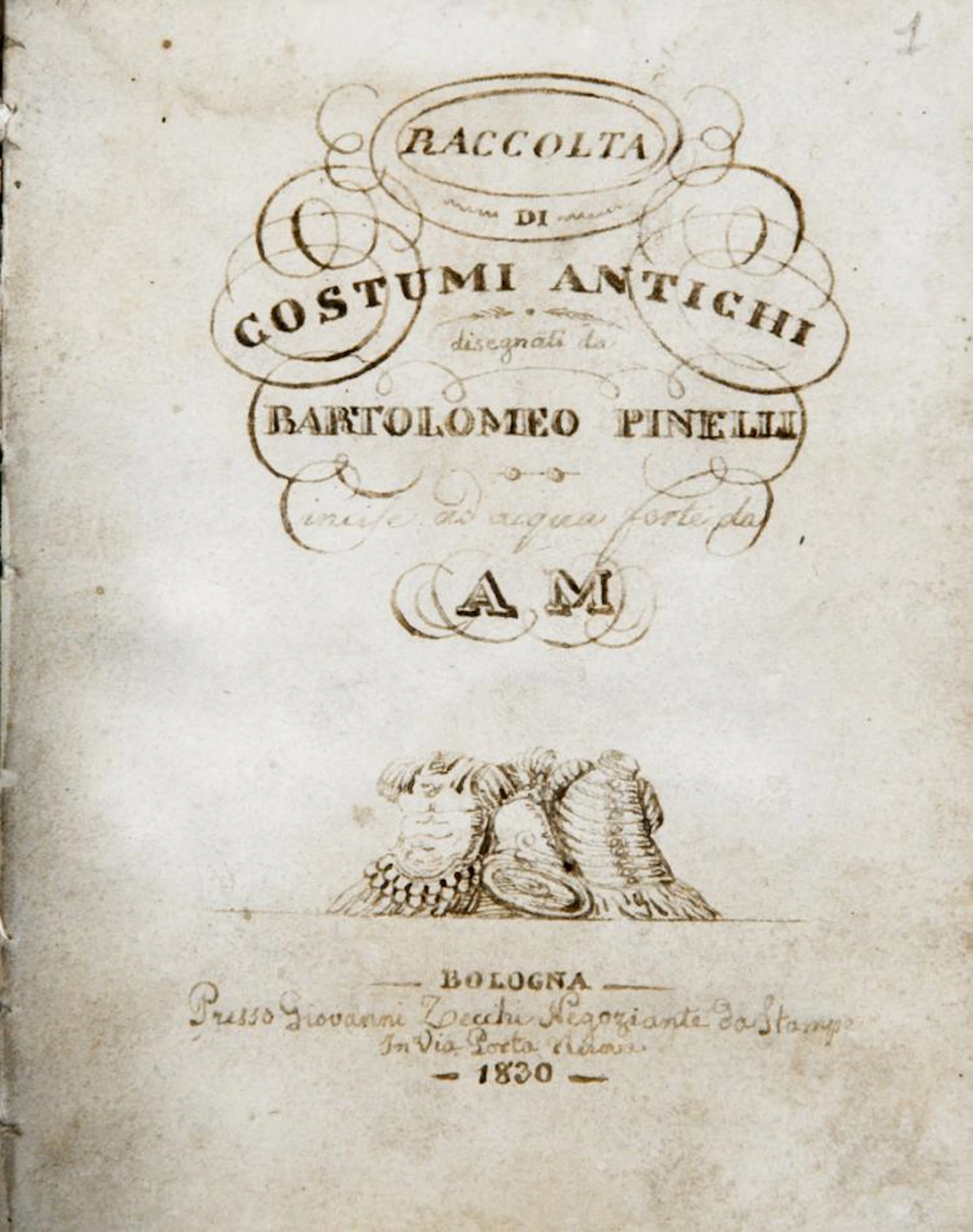 Pinelli Bartolomeo, Raccolta di Costumi Antichi. Bologna: pr