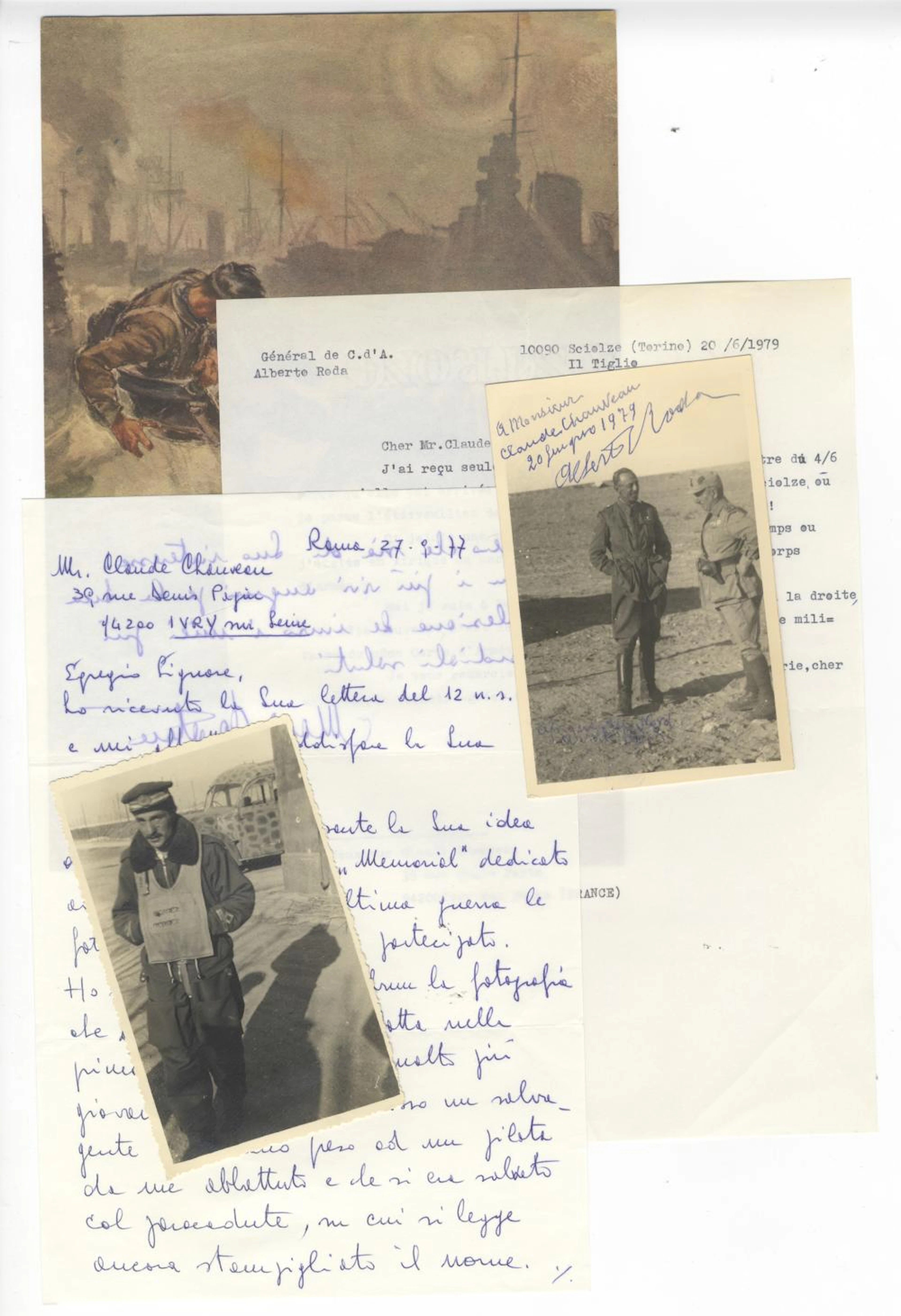 Raccolta di oltre 300 tra lettere, fotografie, biglietti di