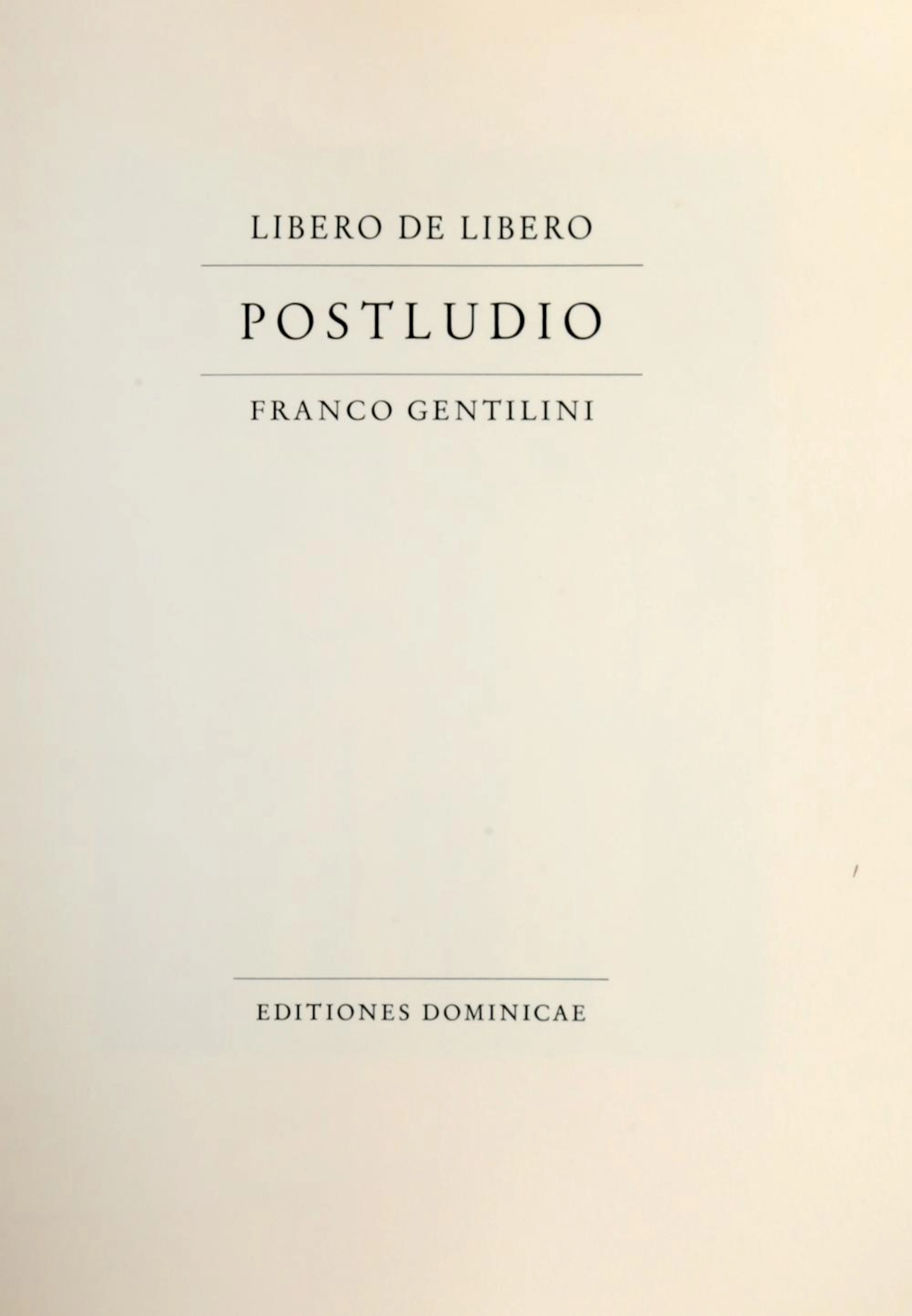 De Libero Libero, Postludio. Verona: Editiones Dominicae, 19