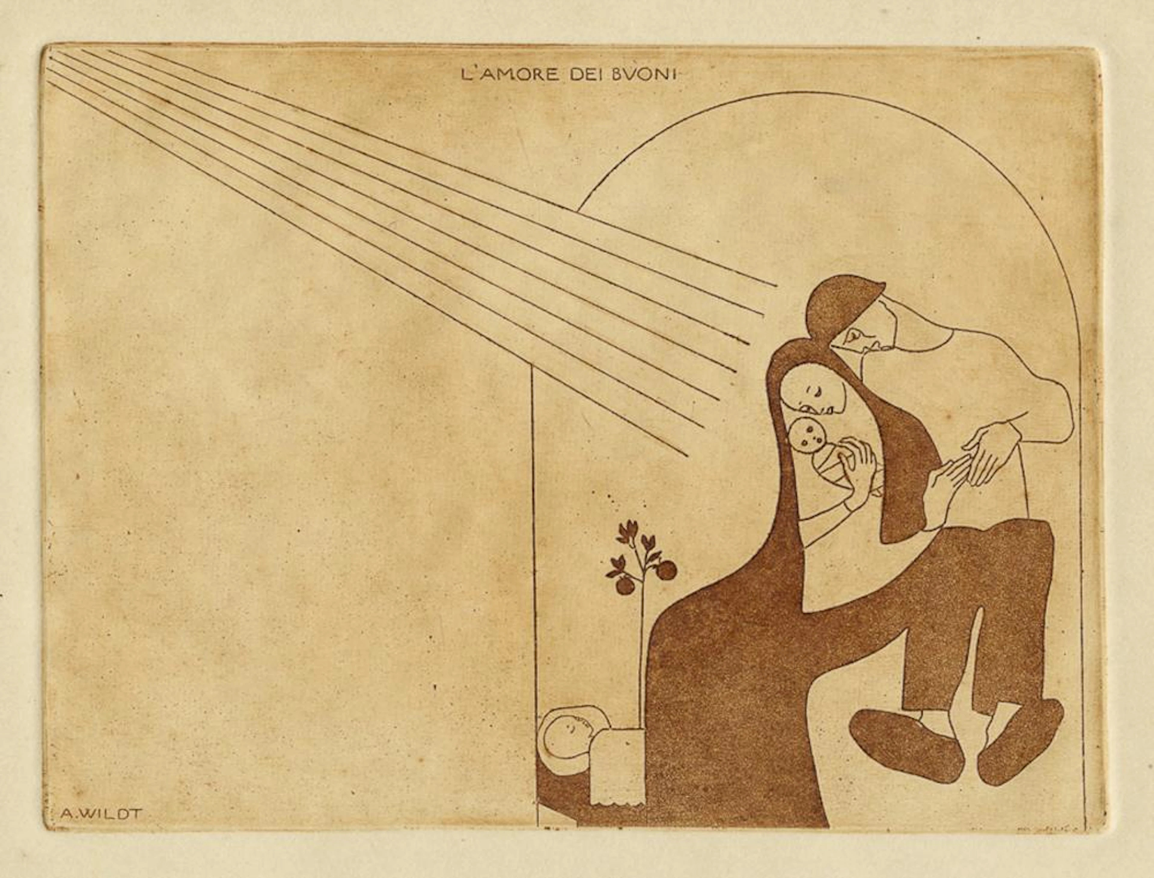 Wildt Adolfo, L'amore dei buoni. 1919 ca.