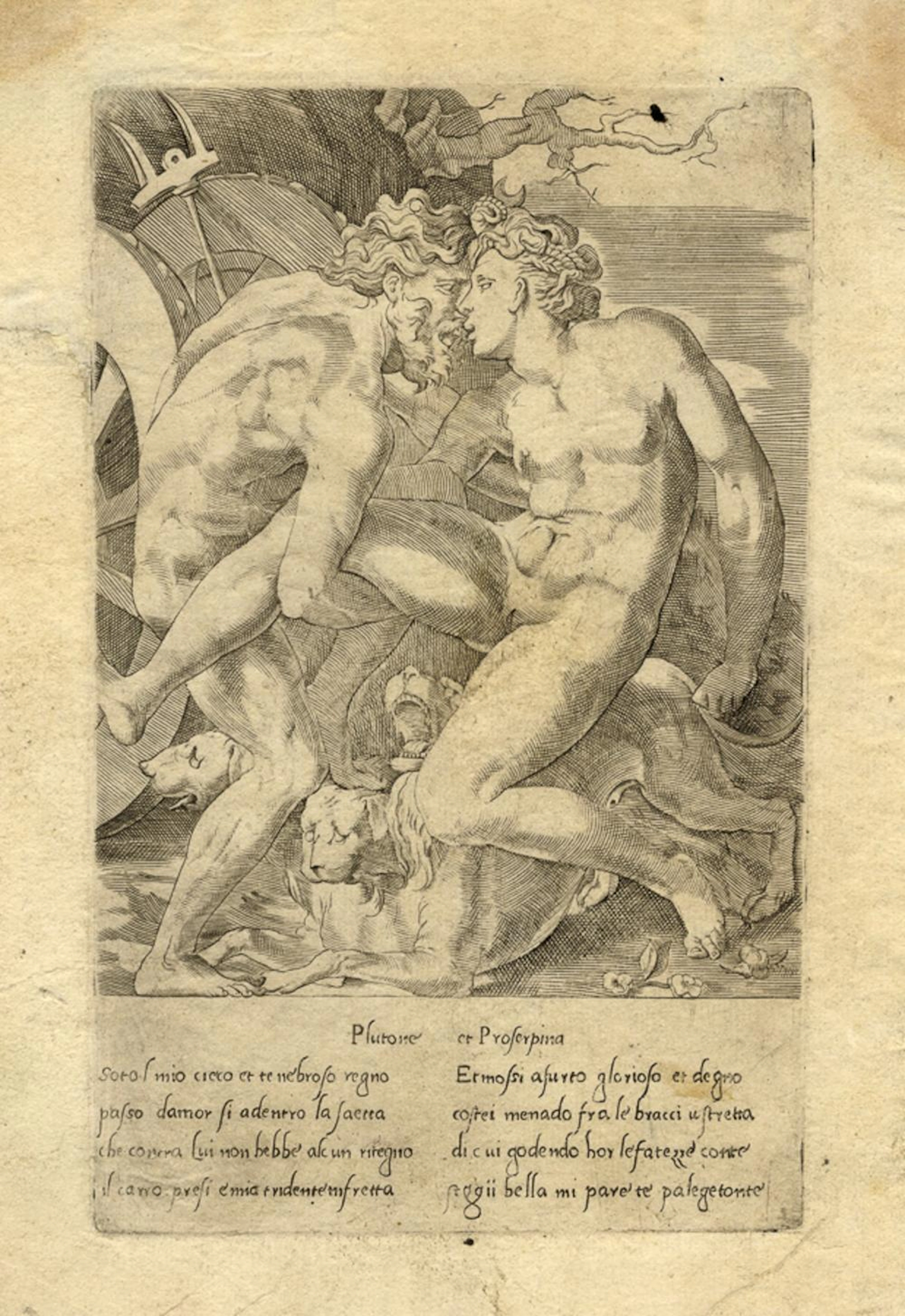 Caraglio Giovanni Jacopo [da], Plutone e Proserpina. 1550 ca.