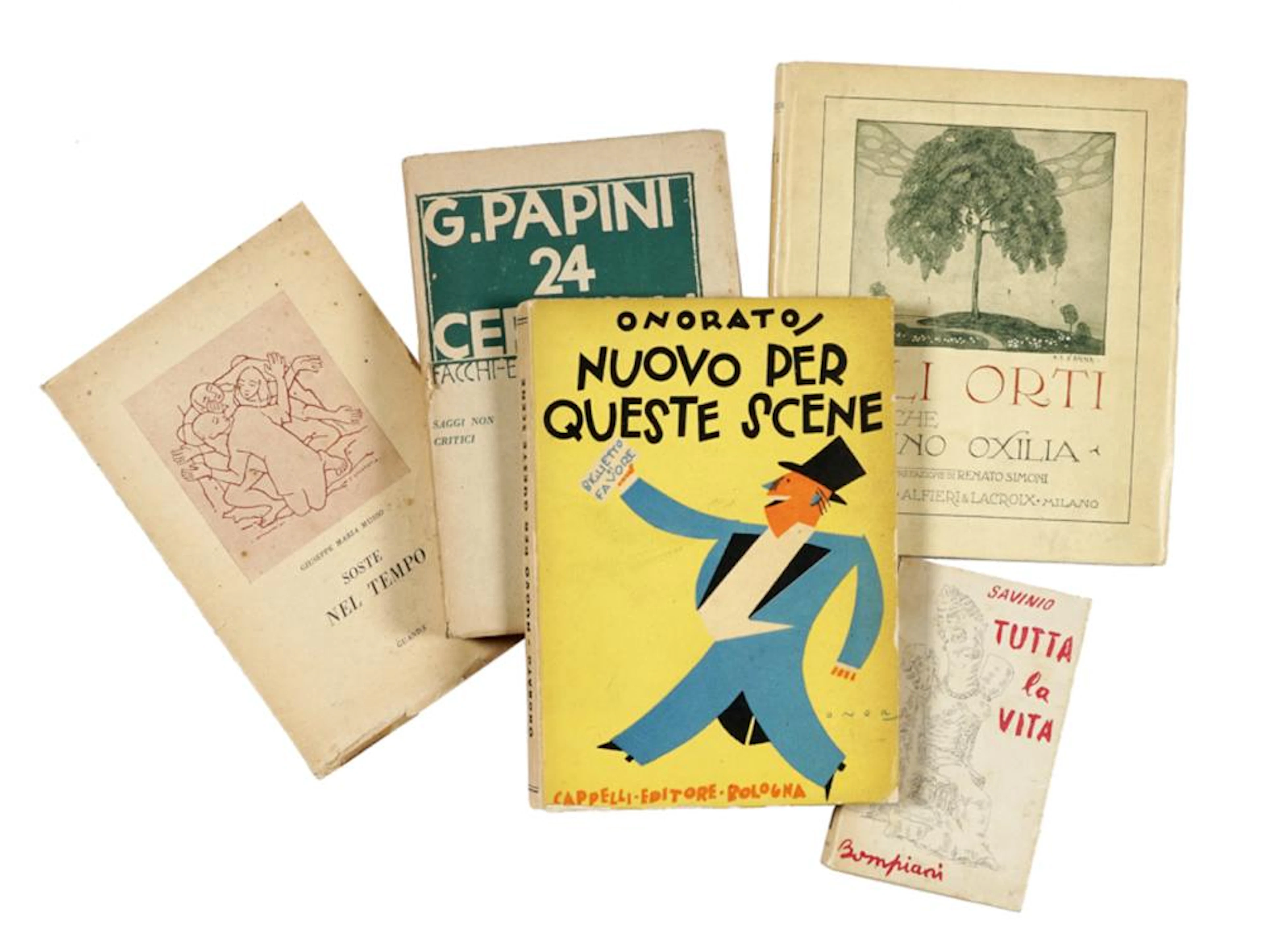 Raccolta di 55 edizioni italiane del Novecento.