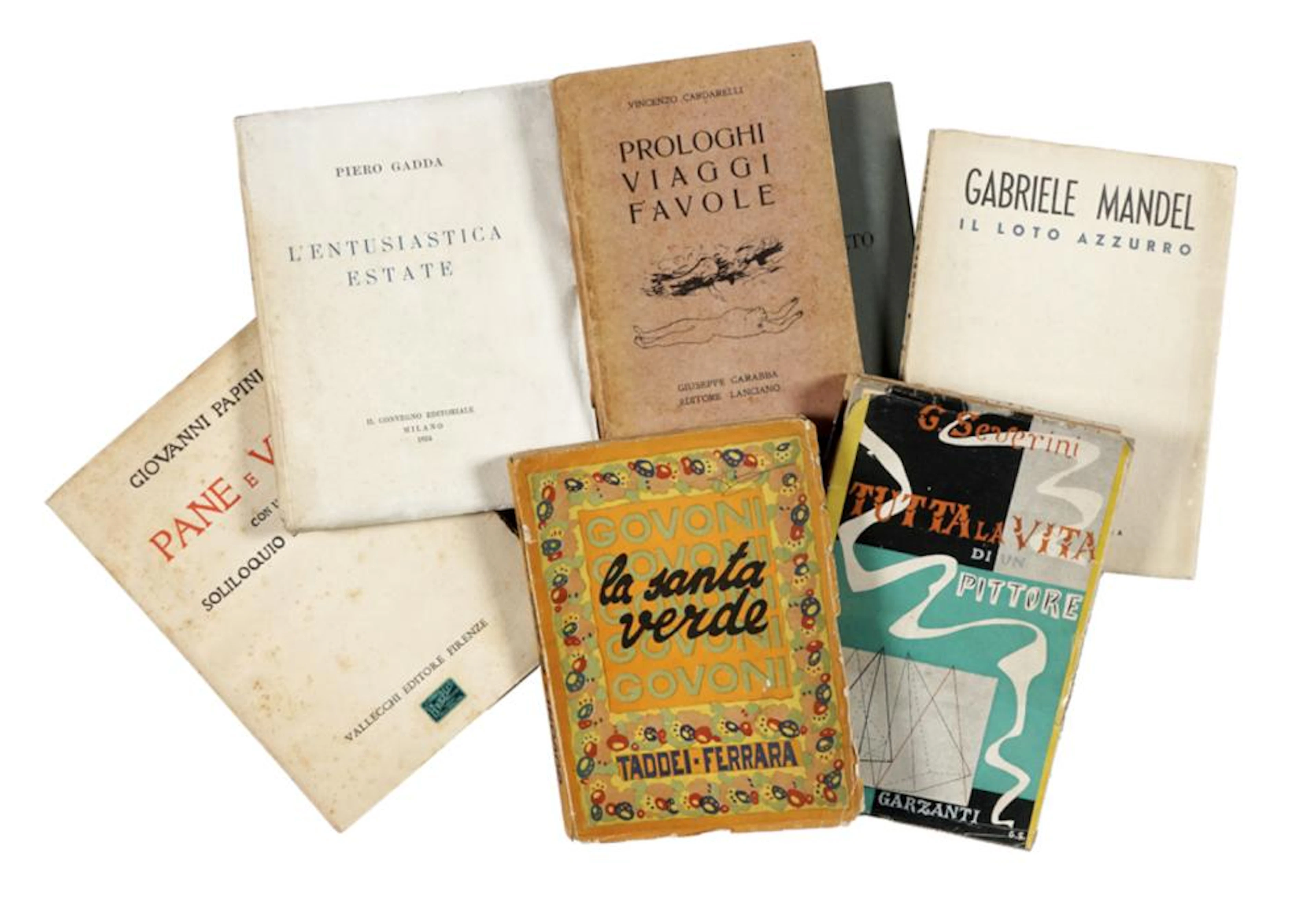 Raccolta di 25 prime edizioni italiane del Novecento.