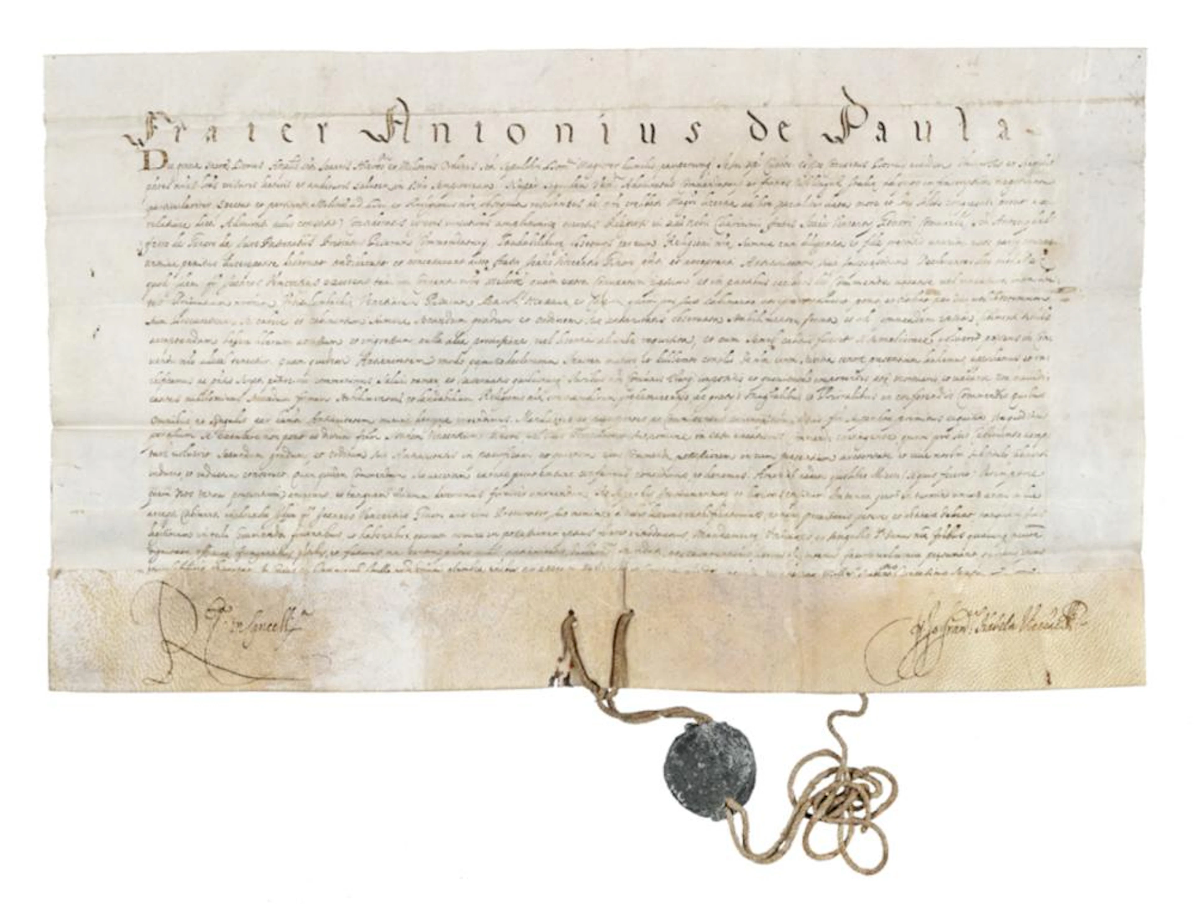 Raccolta di 15 pergamene. Datate 1396 ? XVII secolo.