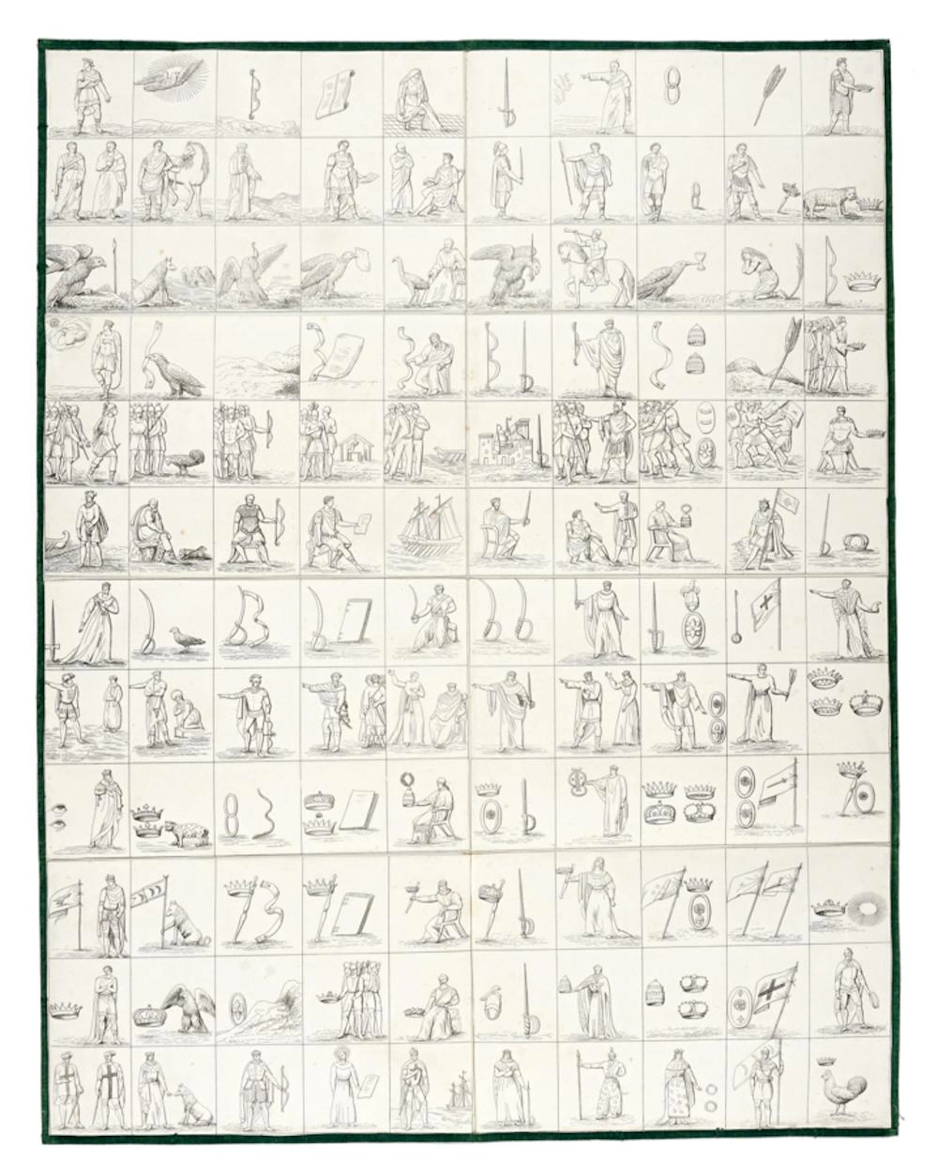 Tabelloni per giuoco da tavolo. 1800-1821.