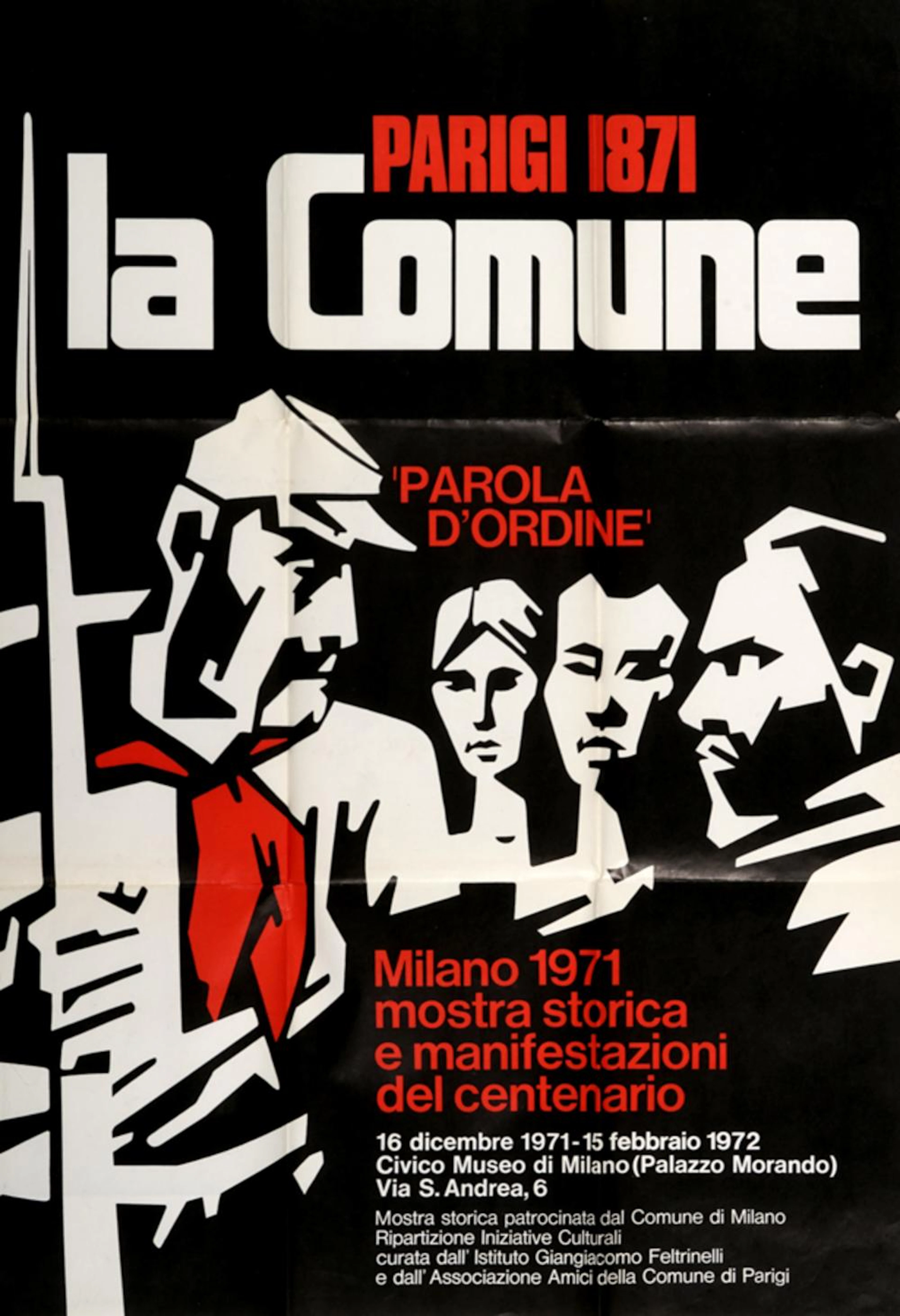, Lotto composto di 4manifesti sulla Comune di Parigi. 1971-73.