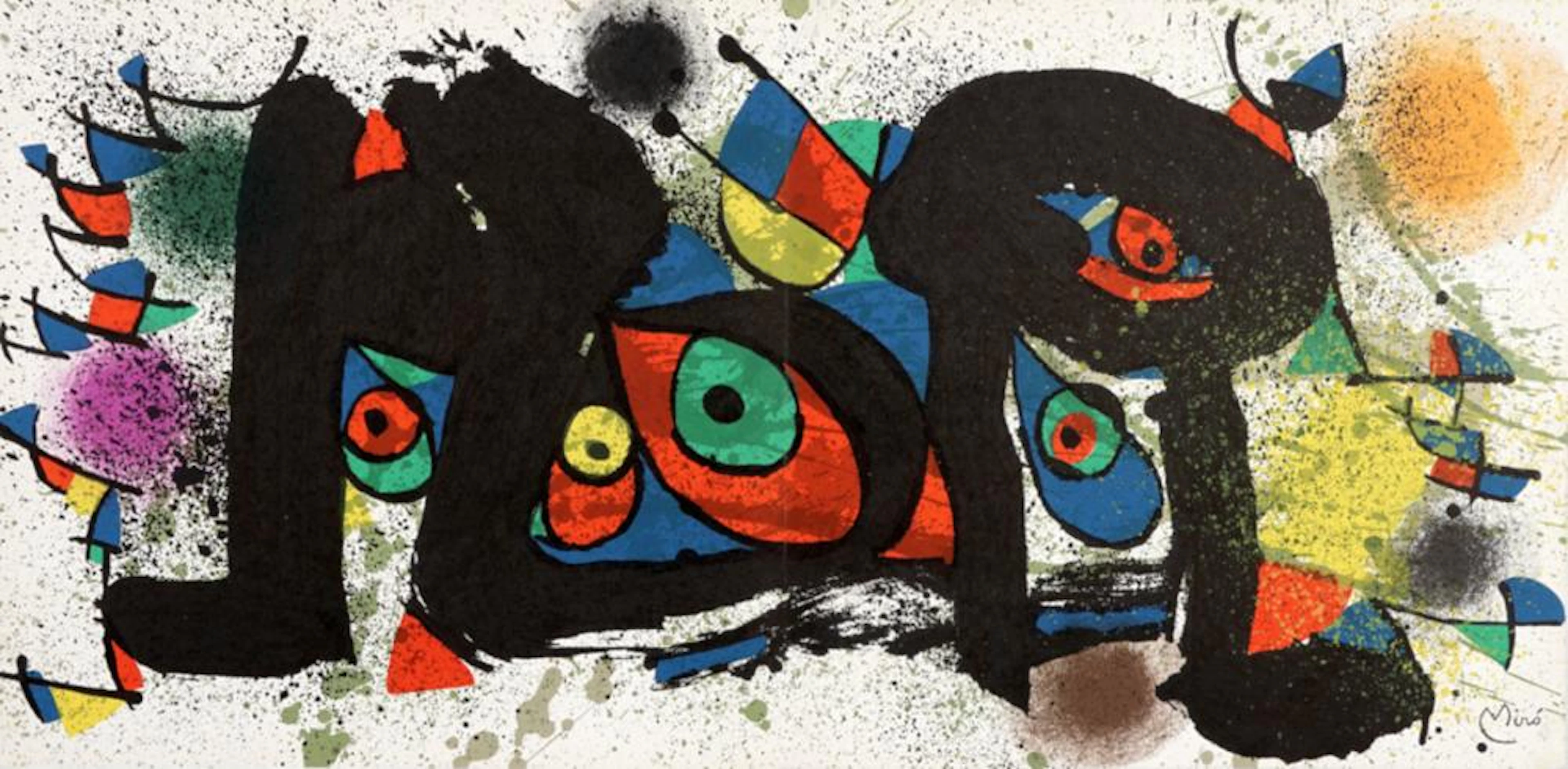 Joan Miró, Lotto composto di 2 incisioni.