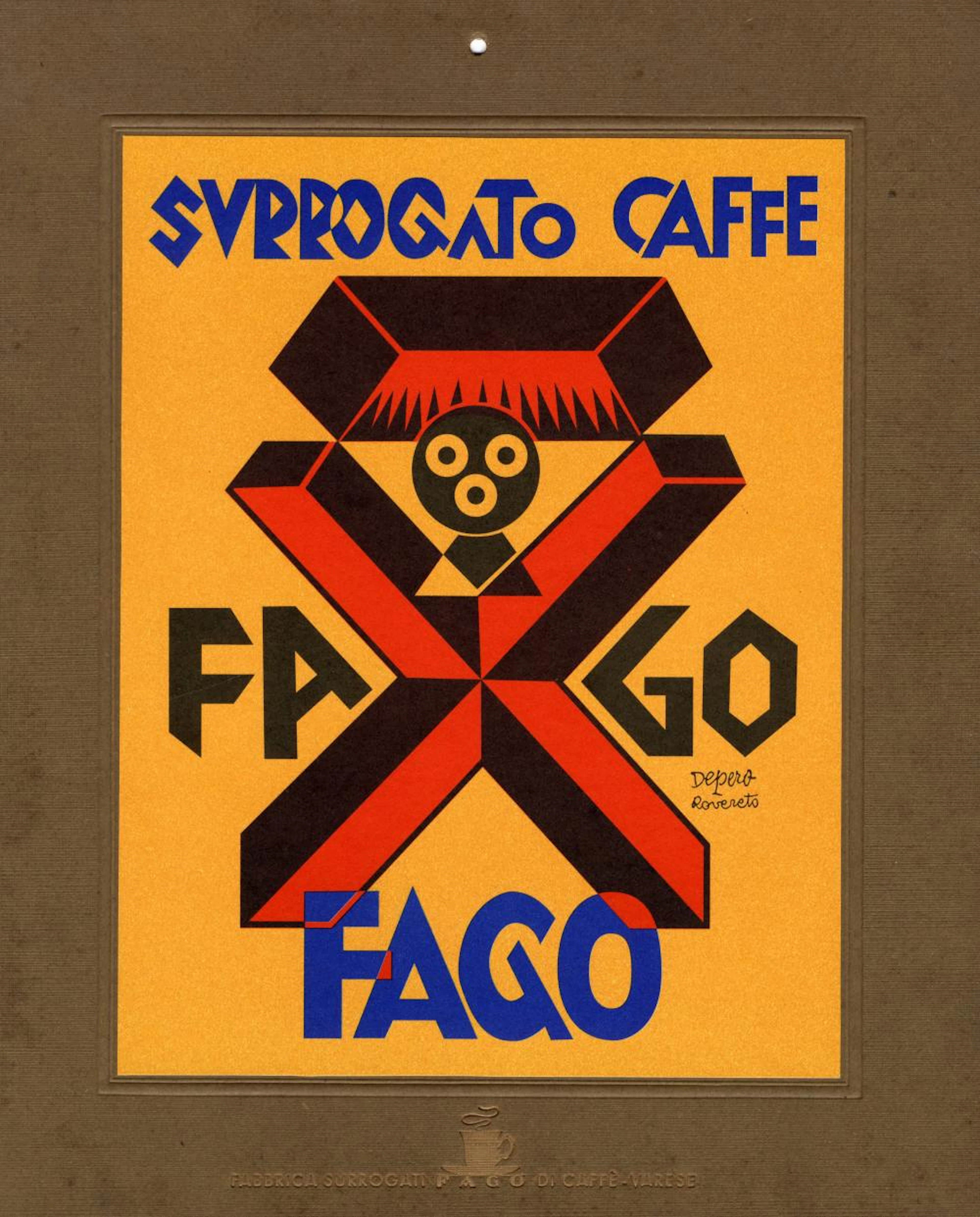 Fortunato Depero, Surrogato Caffè Fago. Anni '30 del XX secolo.