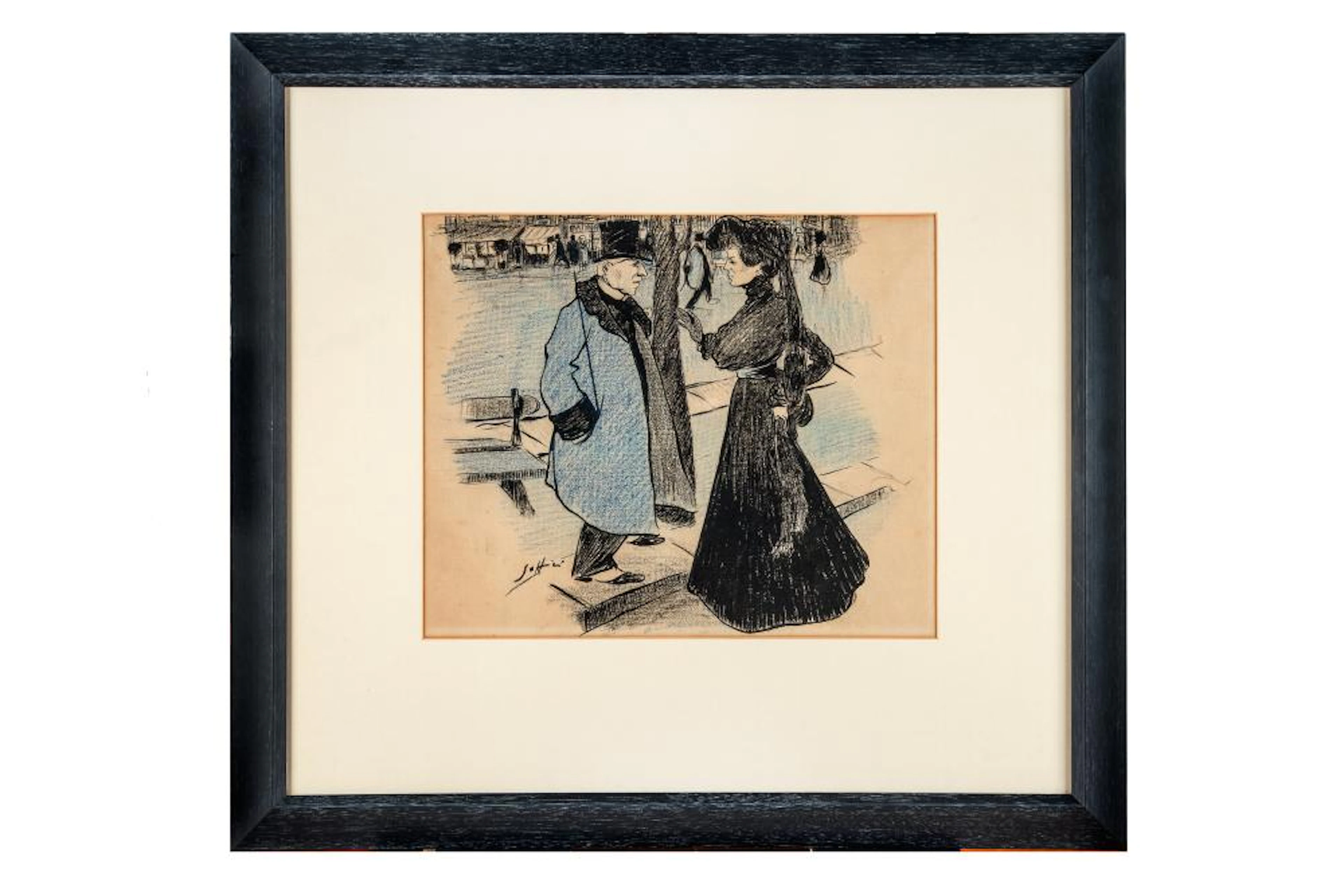 Ardengo Soffici, Incontro nel Boulevard. 1902 circa.