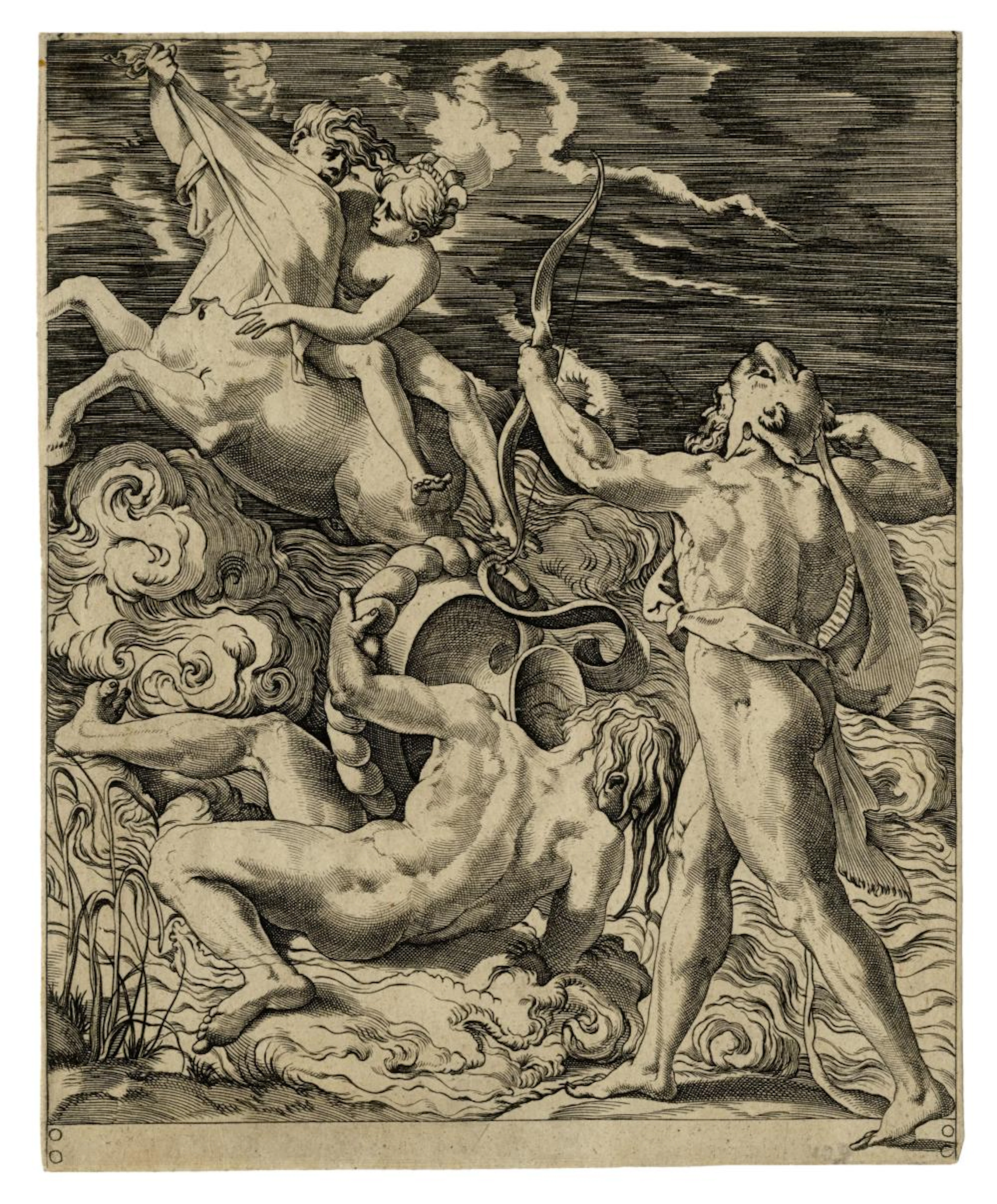Giovanni Jacopo Caraglio, Ercole uccide il centauro Nesso. 1524 ca.