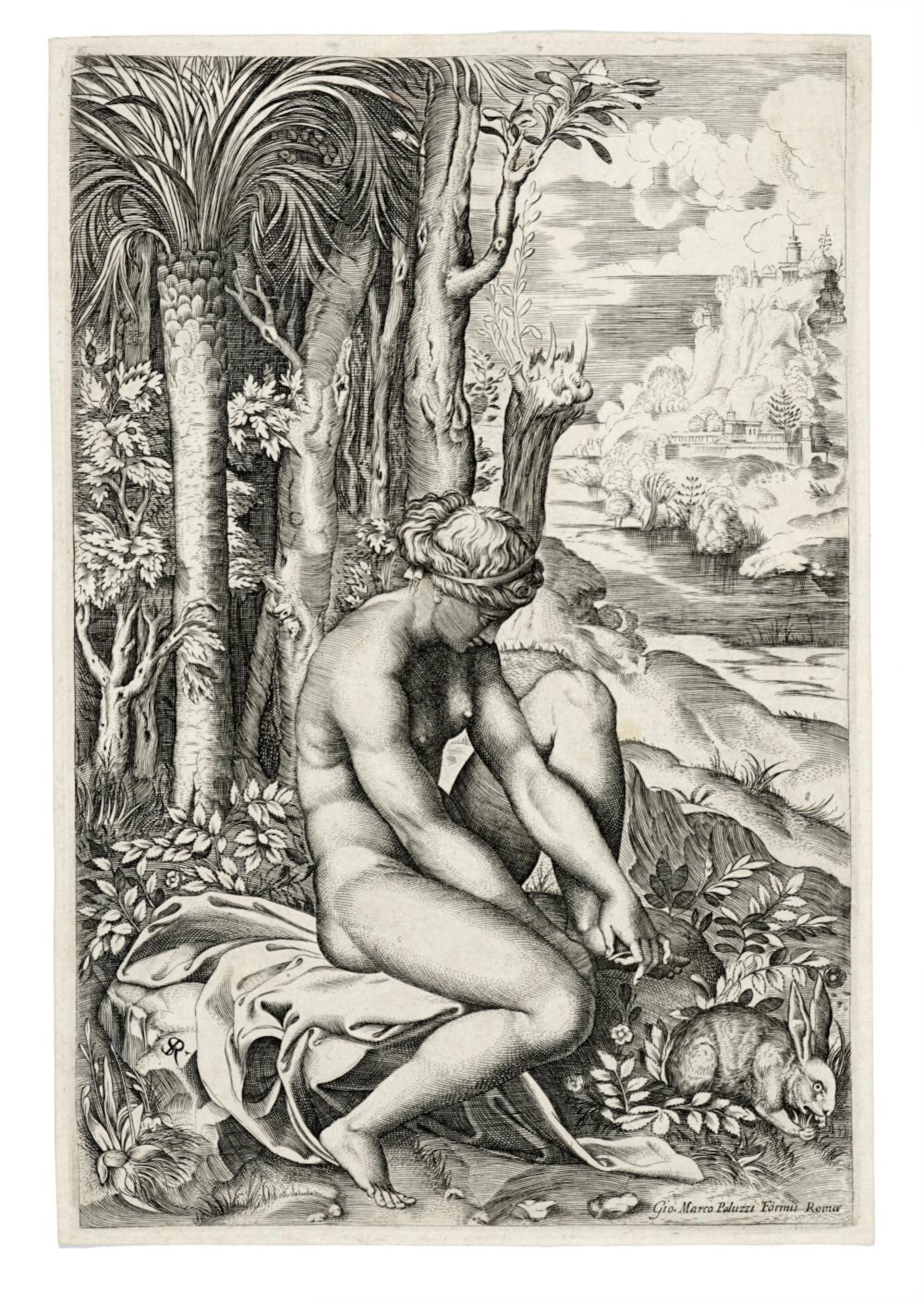 Marco Dente, Venere spinaria. 1516 ca.