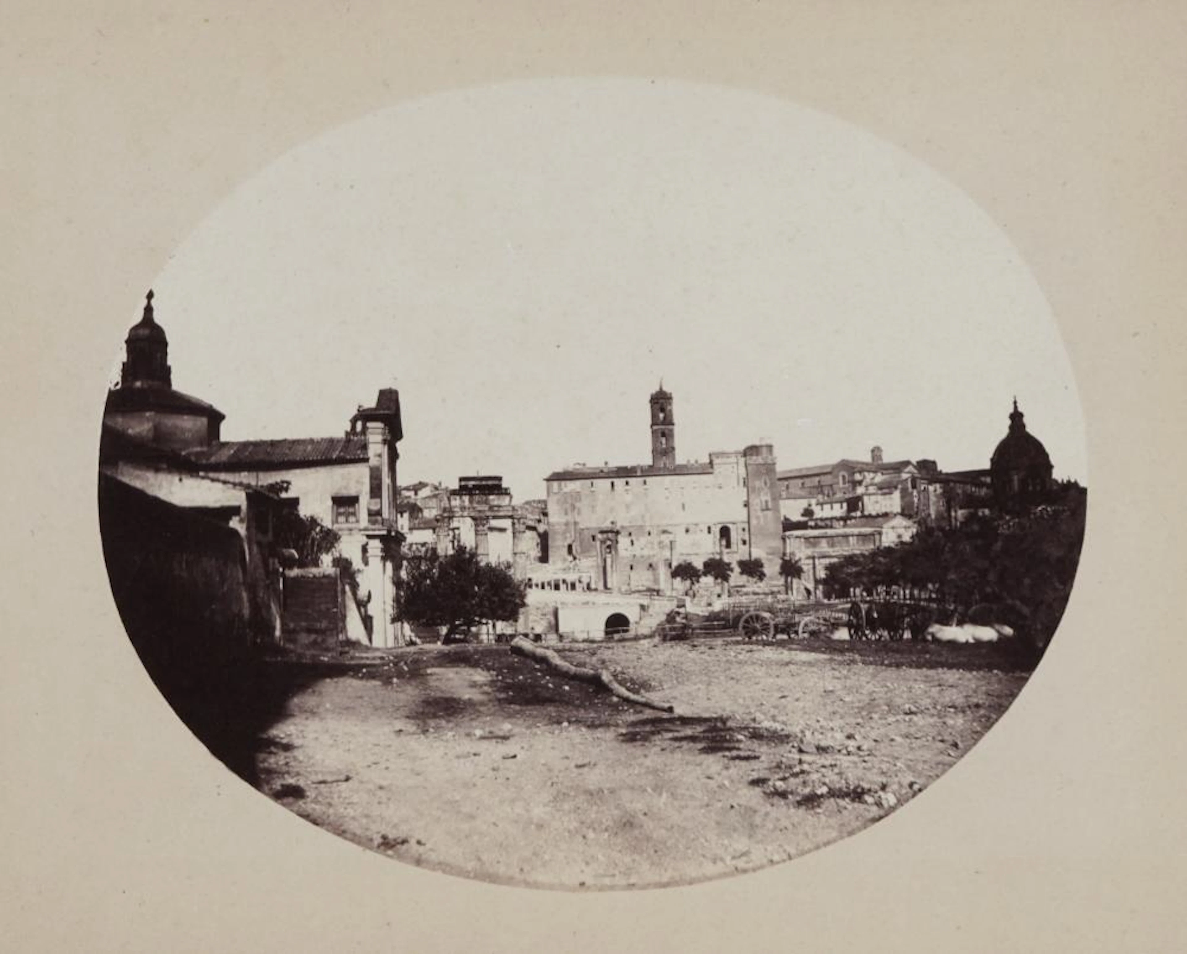 Autore non identificato, Lotto di dieci vedute di Roma. [1865 ca.].
