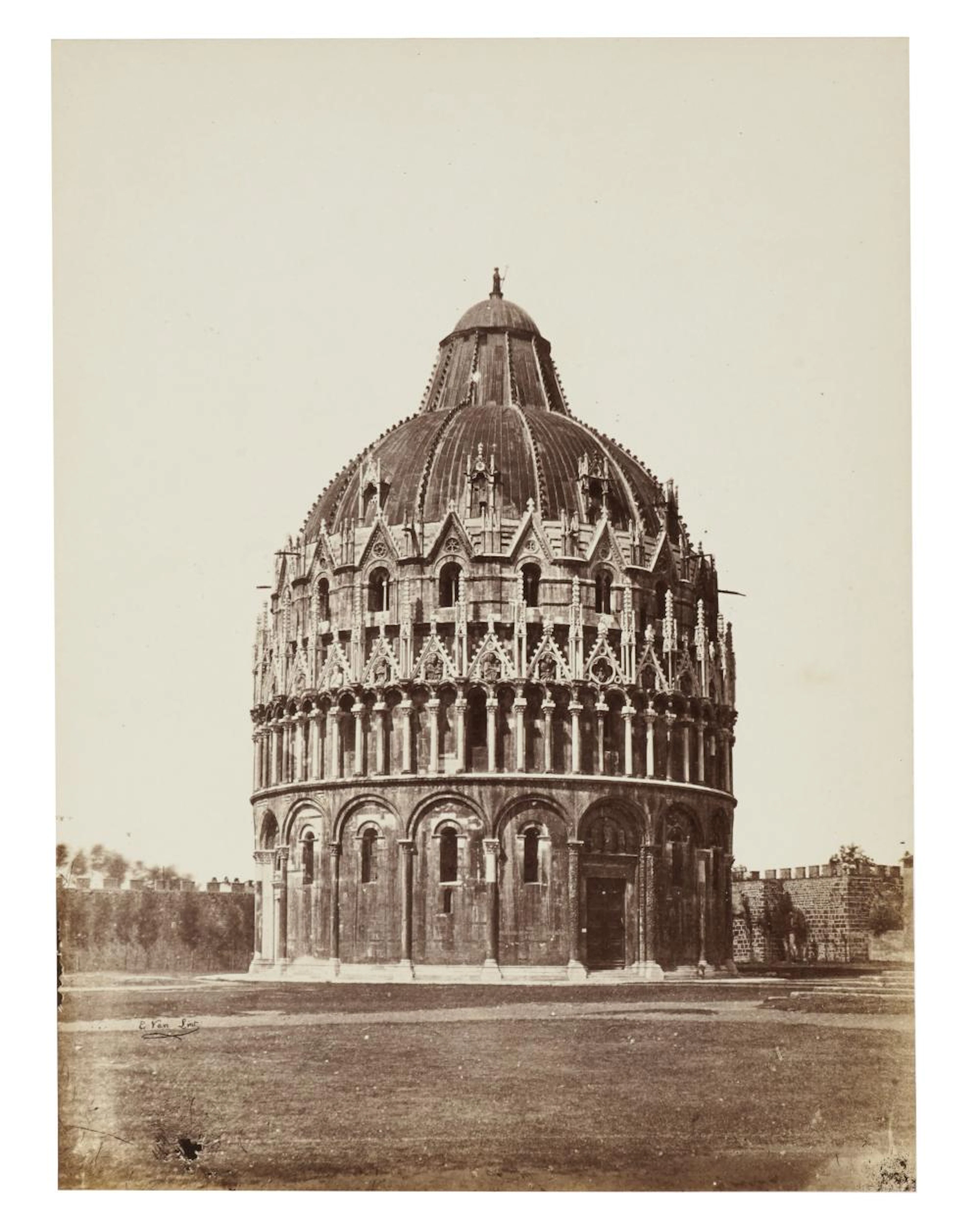 Enrico Van Lint, Pisa. Il Battistero. [1855-1860].