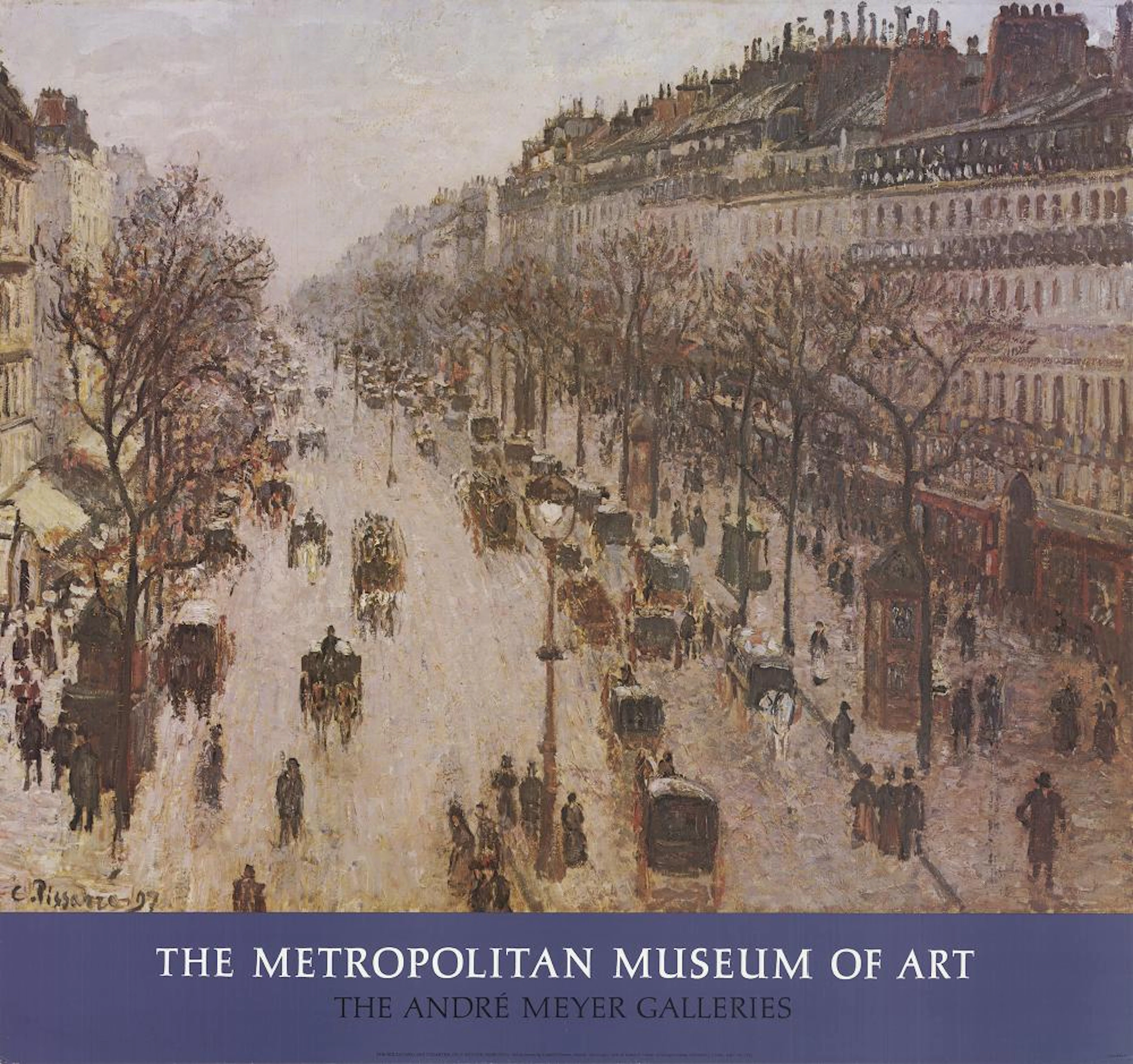 Camille Pissarro - The Boulevard Montmartre on a Winter Morning