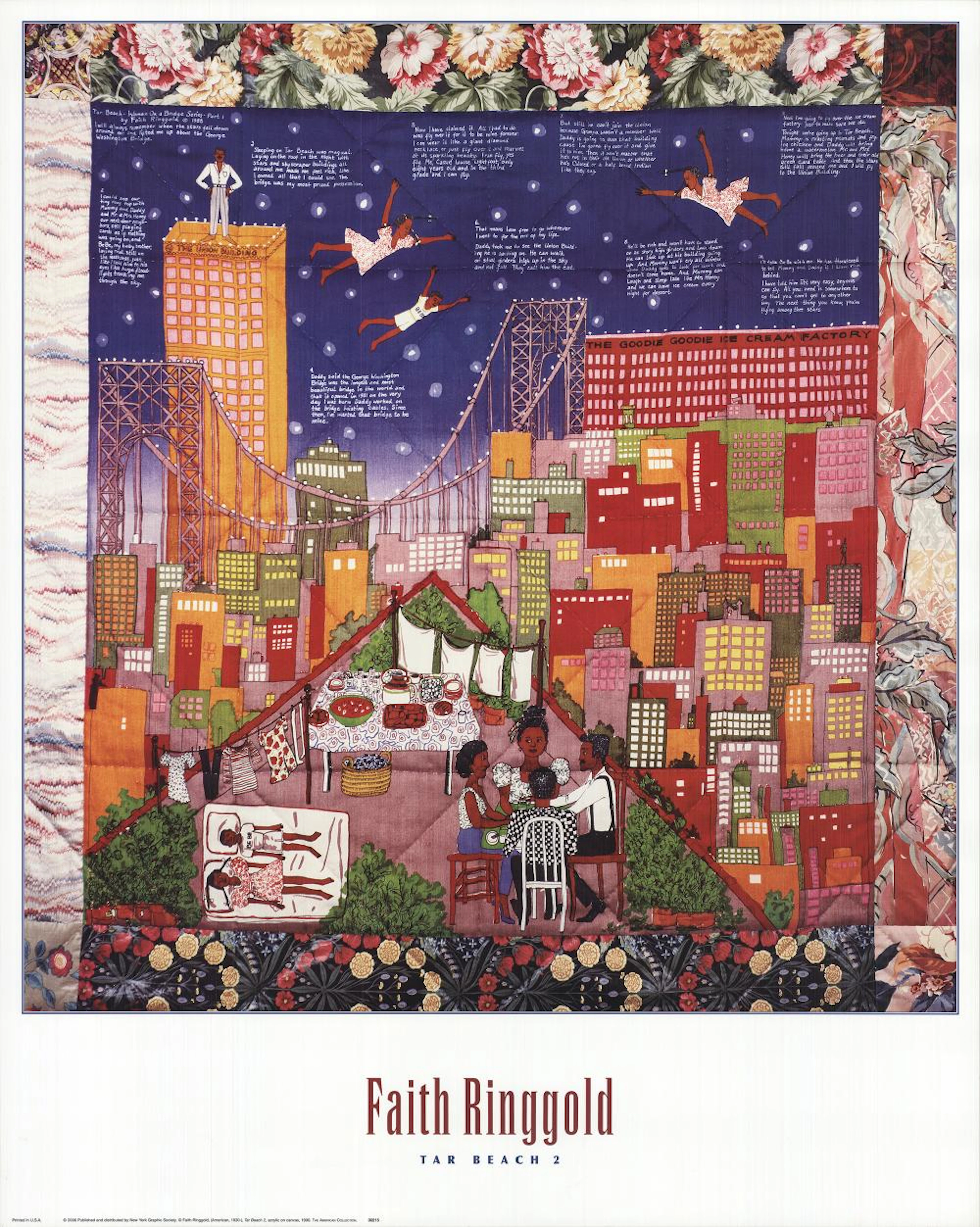 Faith Ringgold - Tar Beach 2 - 2006 Offset Lithograph 30" x 24"
