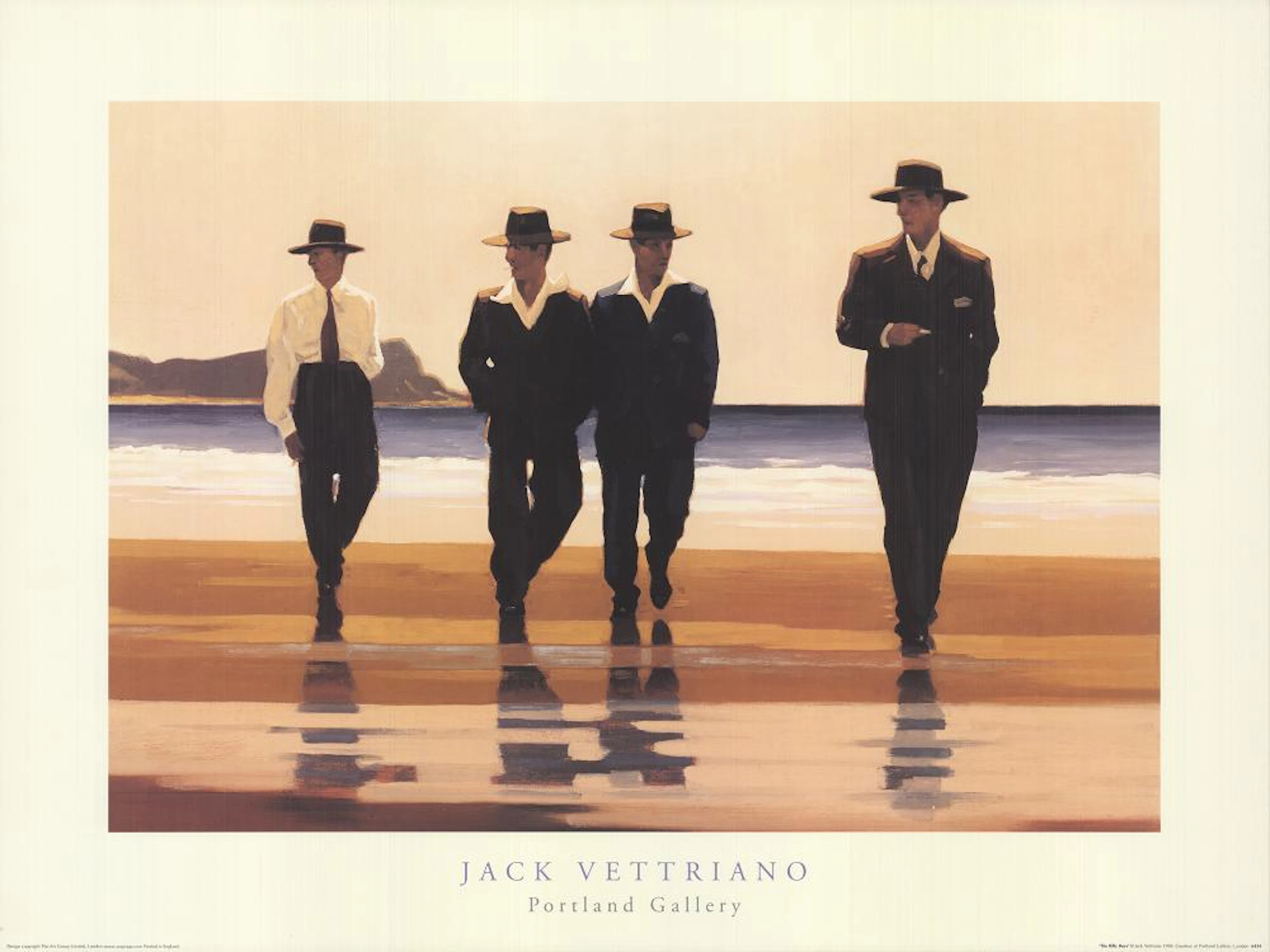 Jack Vettriano - The Billy Boys - 1998 Offset Lithograph 23.75" x 31.5"
