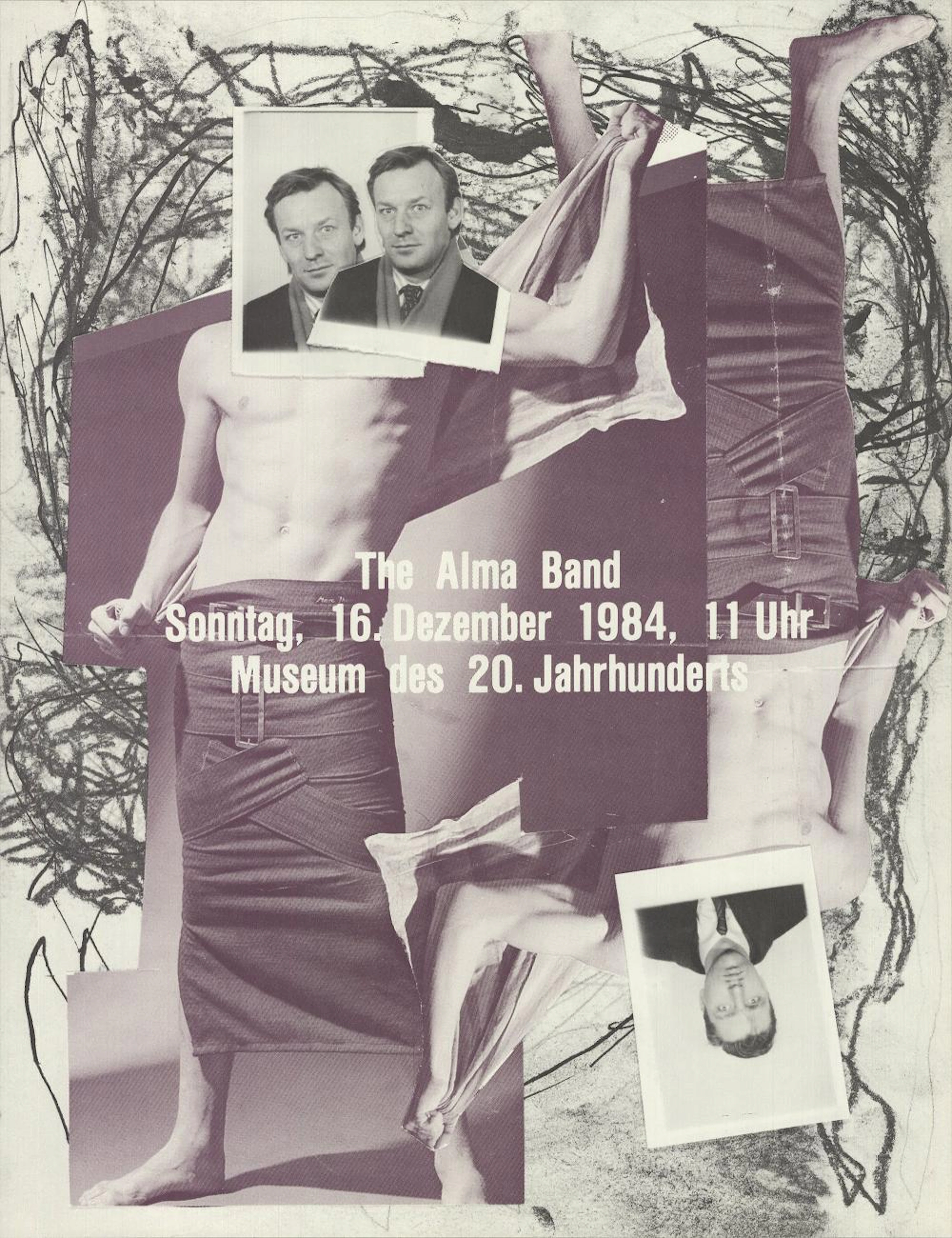 Martin Kippenberger - The Alma band - 1984 Offset Lithograph 30" x 23"