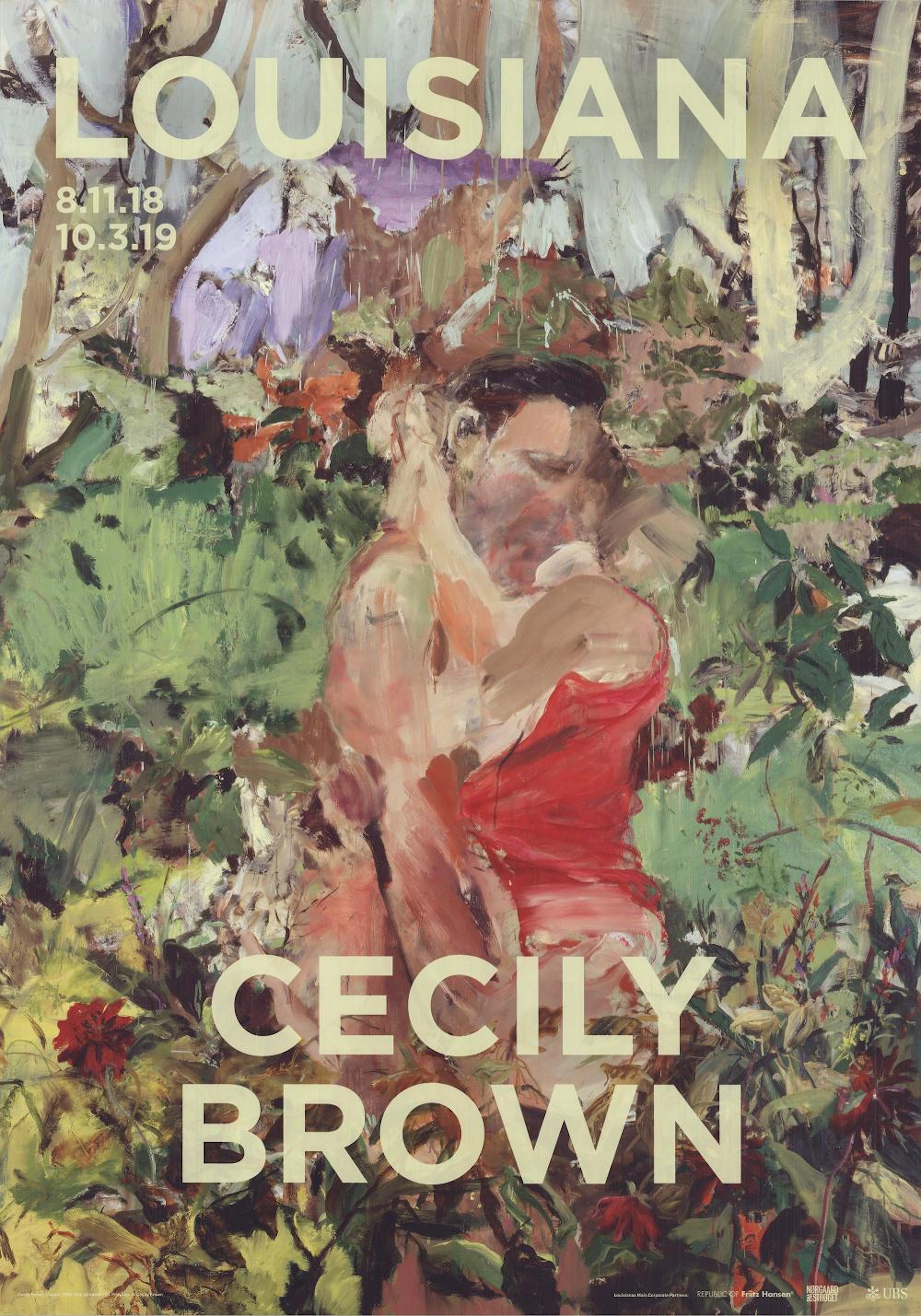 Cecily Brown - Couple - 2018 Offset Lithograph 33.25" x 23.5"