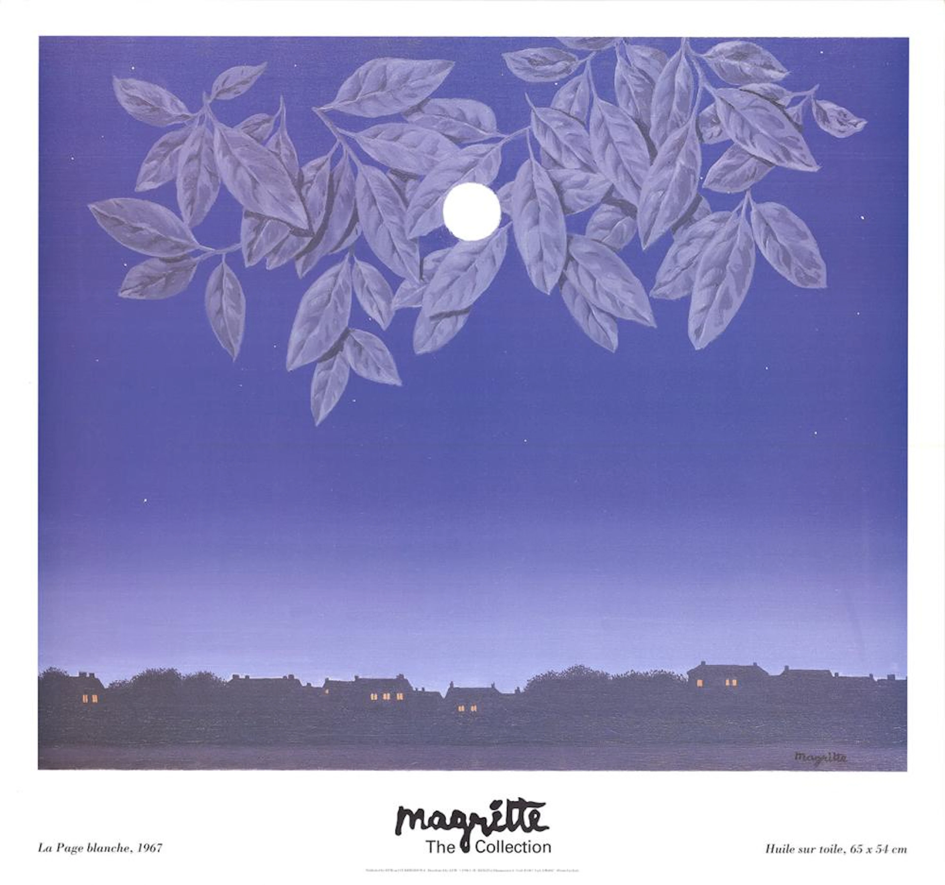 Rene Magritte - La Page Blanche - 1998 Offset Lithograph 36.5" x 39"