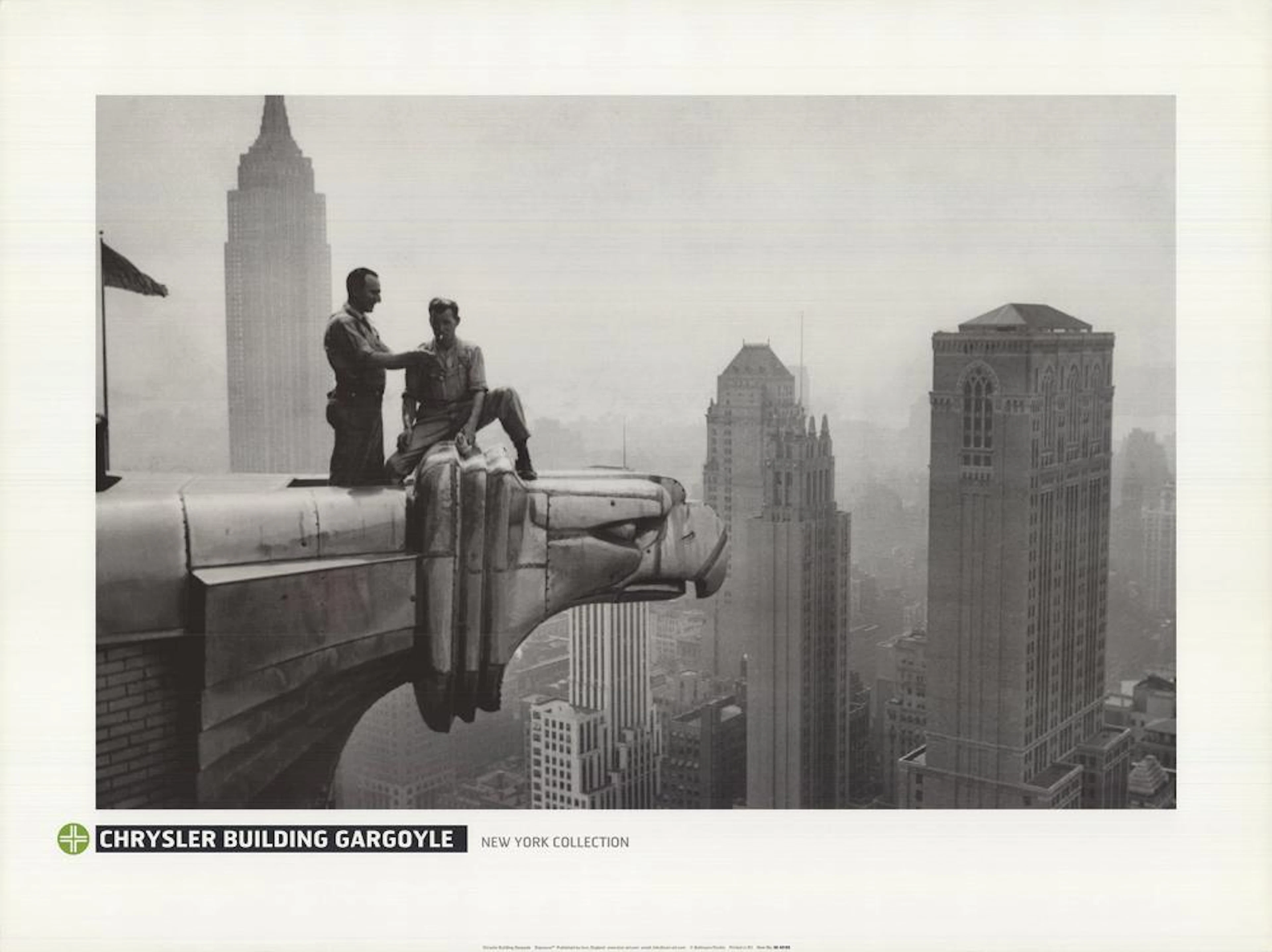 Artist Unknown - Chrysler Building Gargoyle - Offset Lithograph 23.75" x 31.5"