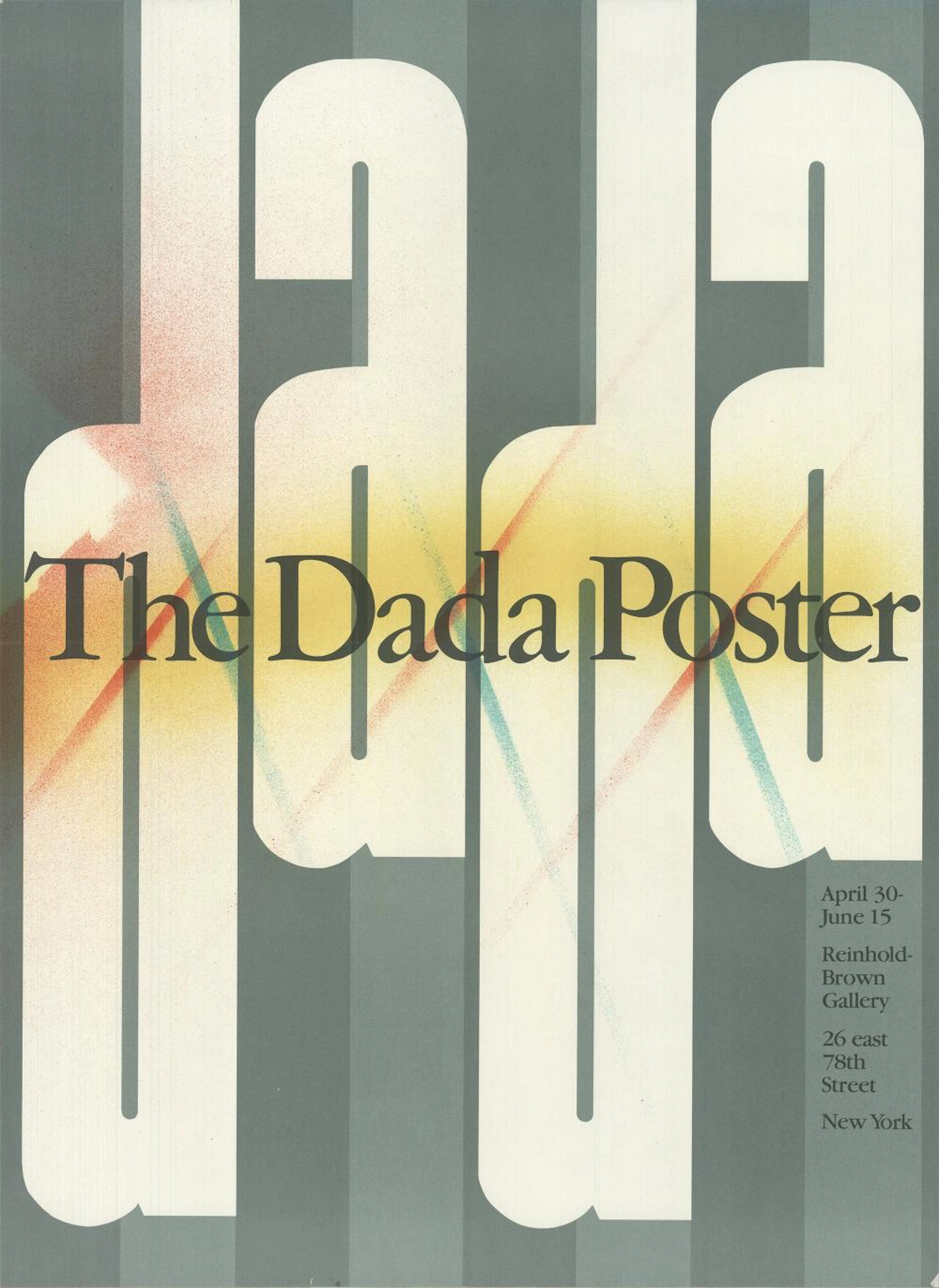 Artist Unknown - The Dada Poster - 1980 Lithograph 20" x 14.5"