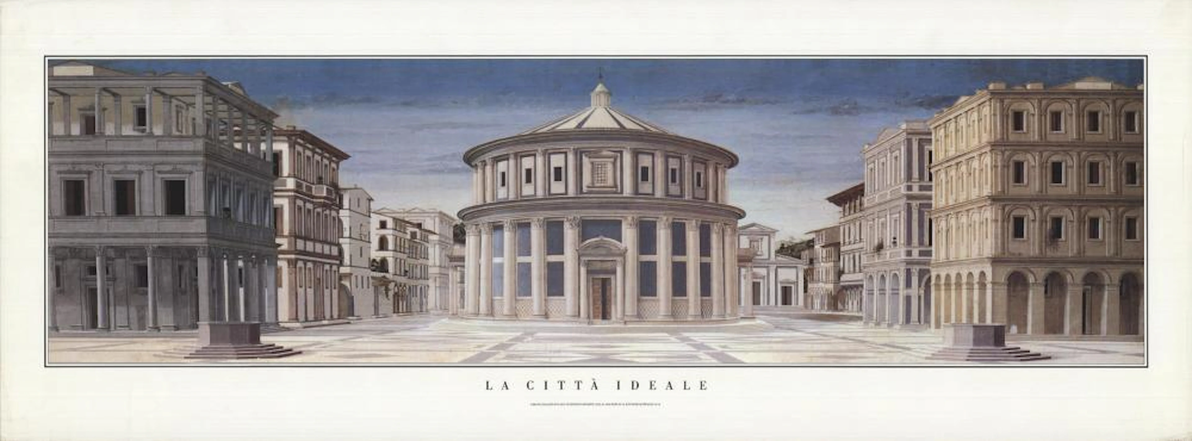Artist Unknown - La Citta Ideale - Offset Lithograph 14.5" x 39"