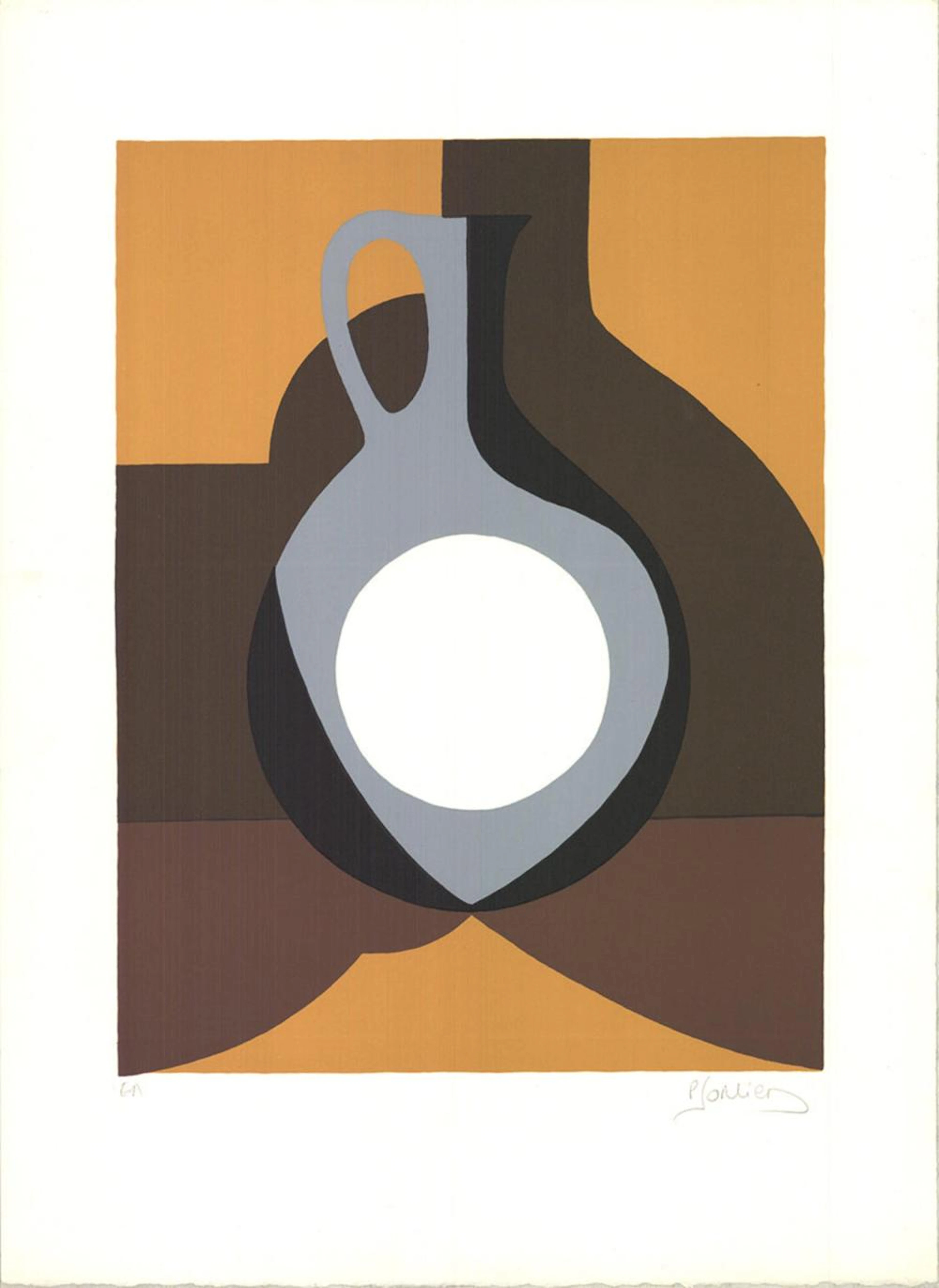 Artist Unknown - Vase - Serigraph - SIGNED 26" x 19"