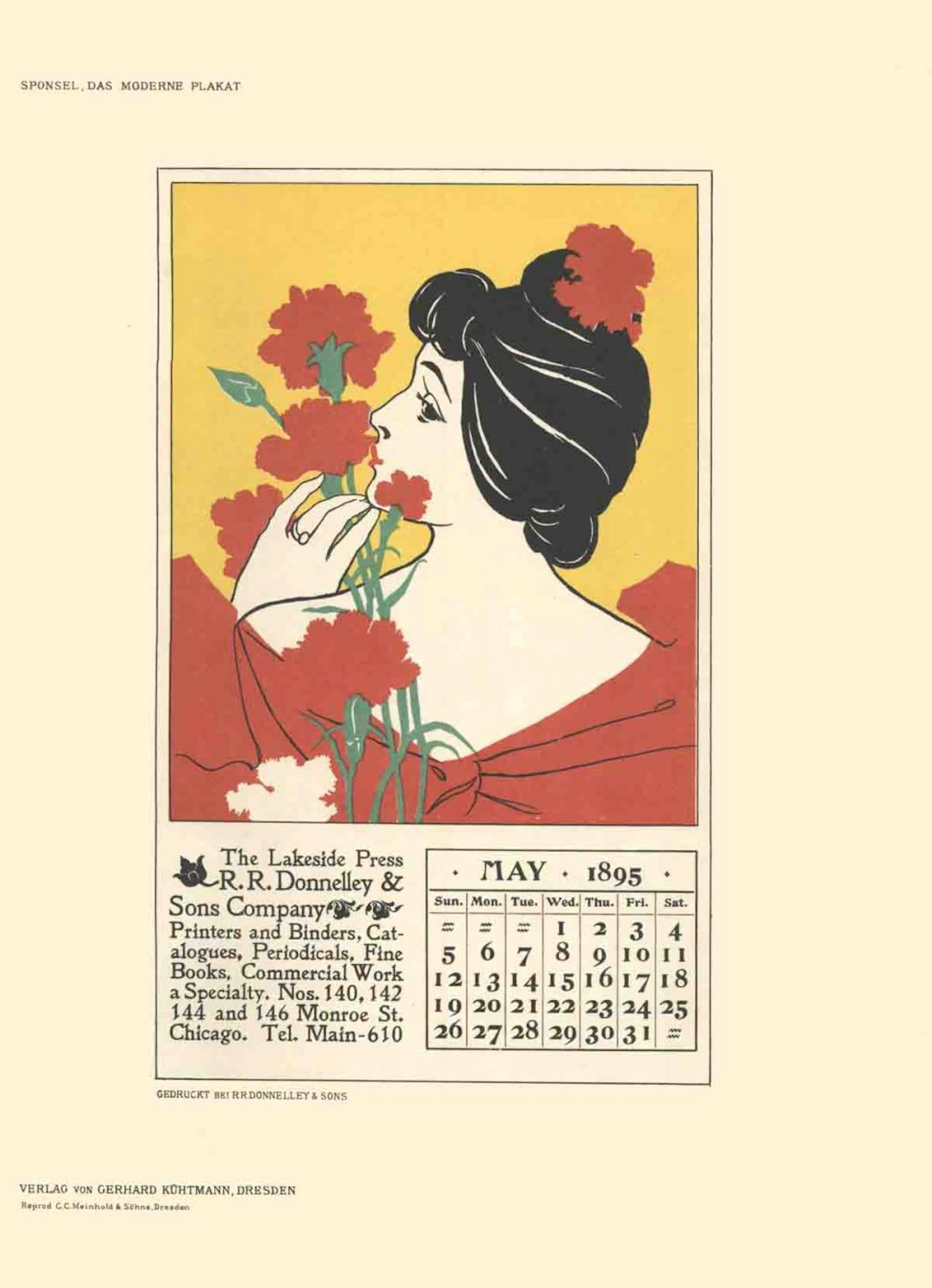 Artist Unknown - R.R. Donnelley & Sons Company - 1897 Lithograph 11.5" x 8.25"