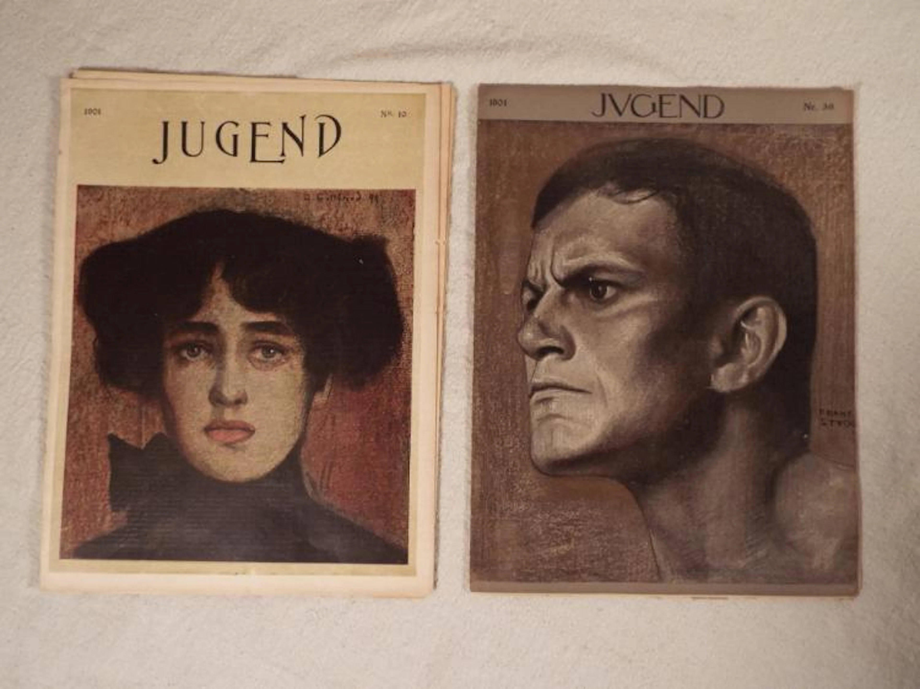 Two 1901 Issues of Jugend Magazine