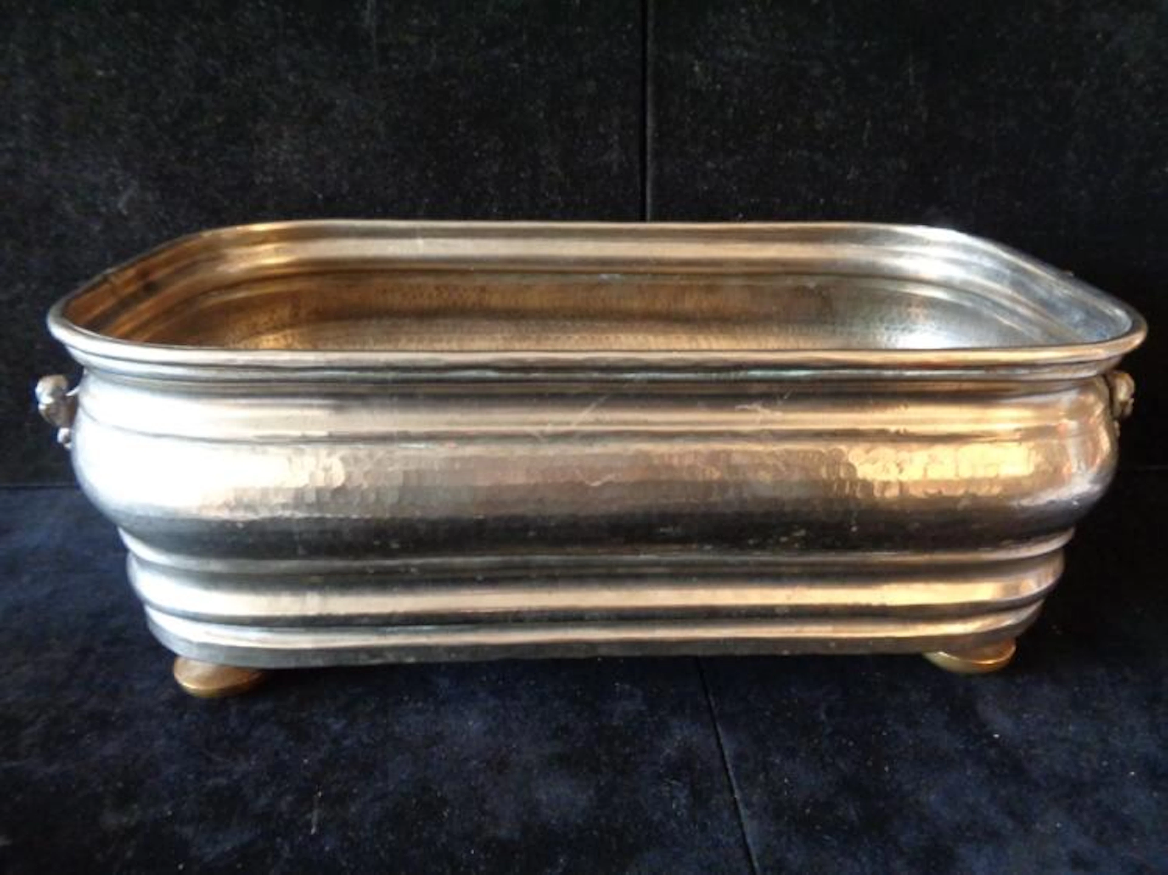 Vintage Hand Hammered Metal Italian Wine Cooler/ Planter