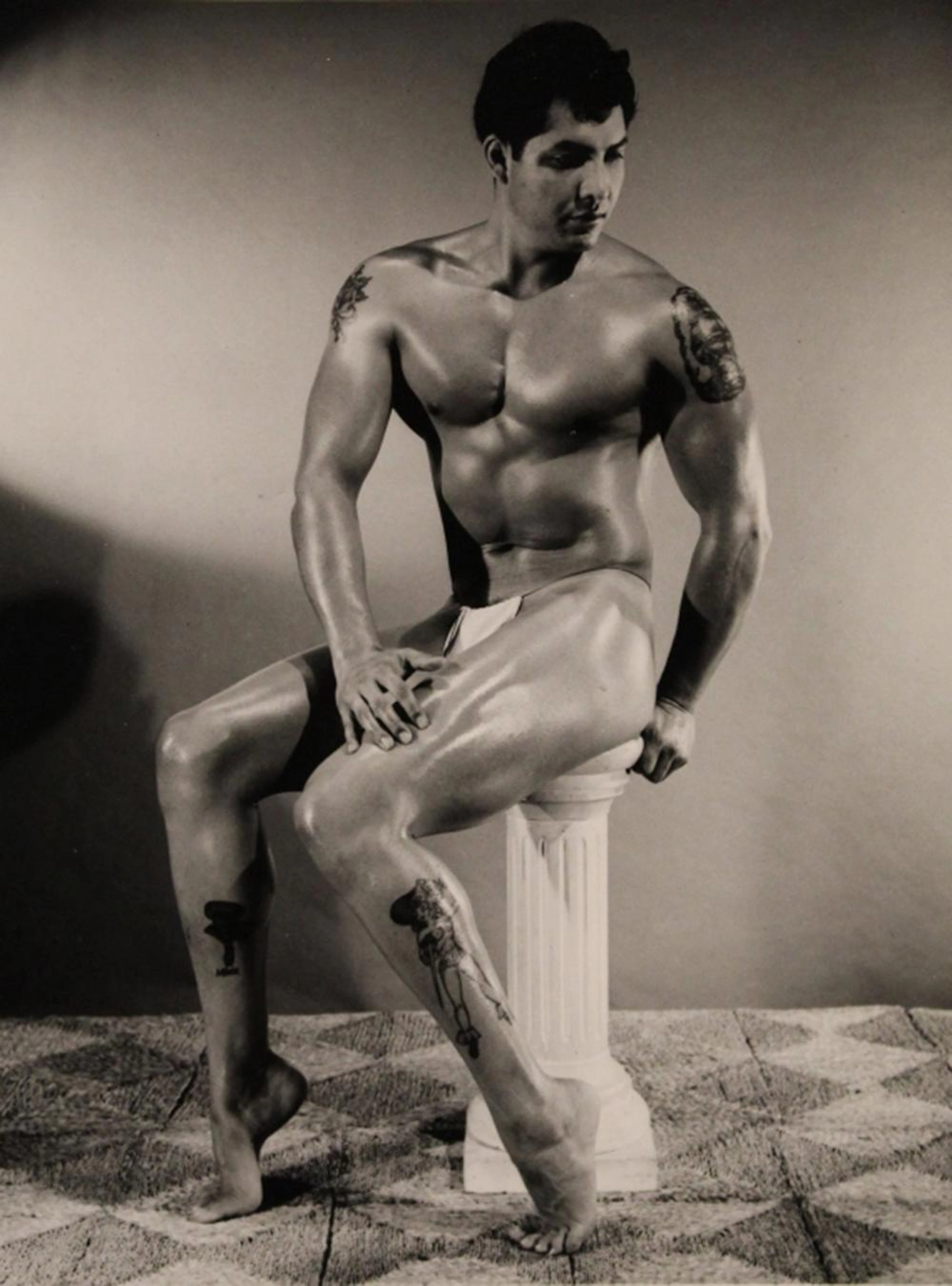 AMG Bruce Mizer Male Semi Nude Photograph