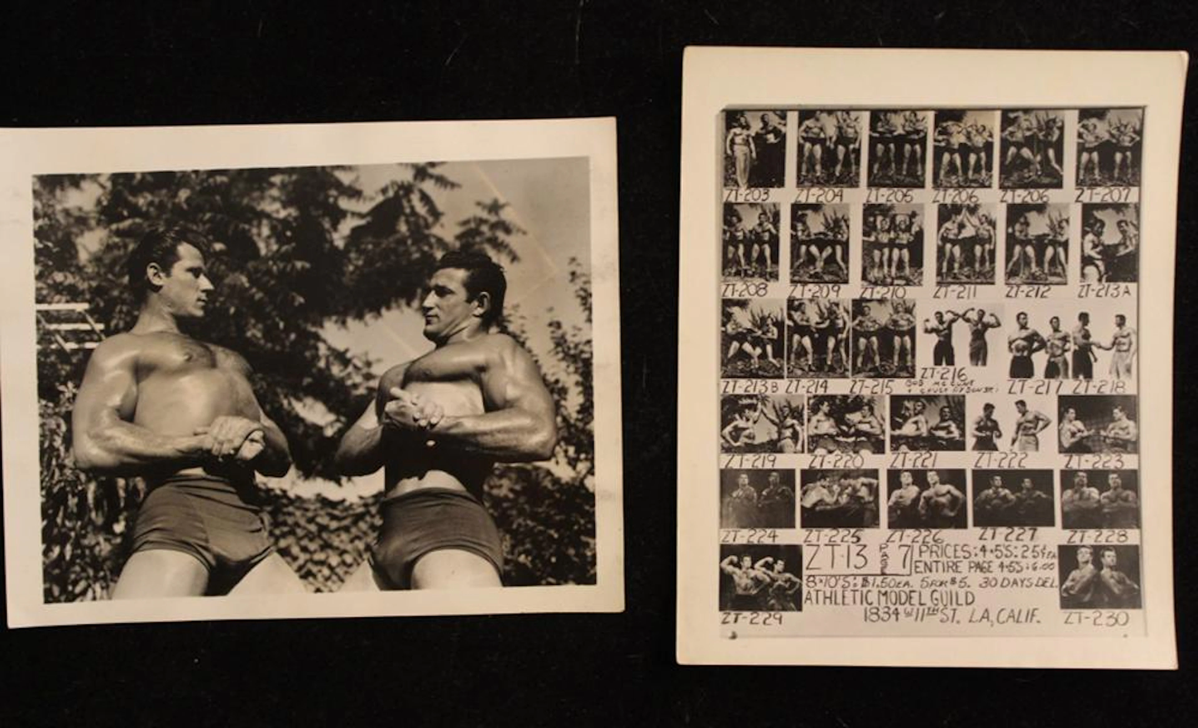 Vintage Bob Mizer AMG Semi Nude Male Photographs