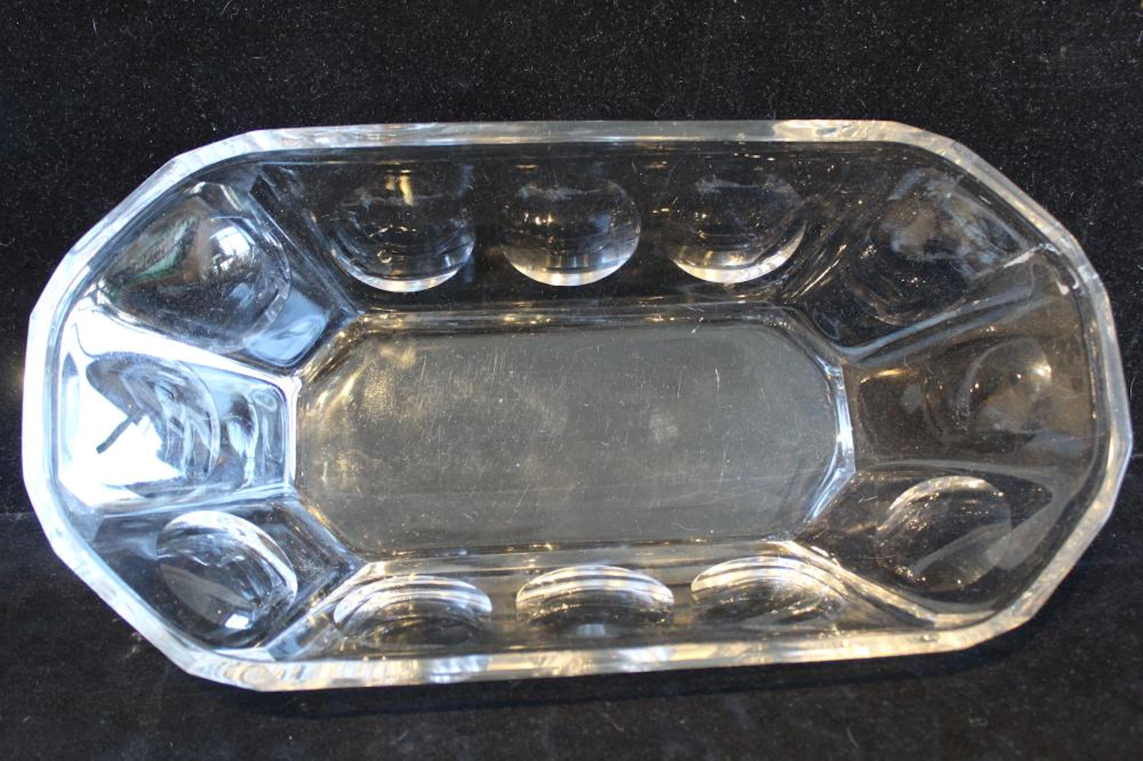 Walter Dawin Teague Style Deco Glass Bowl