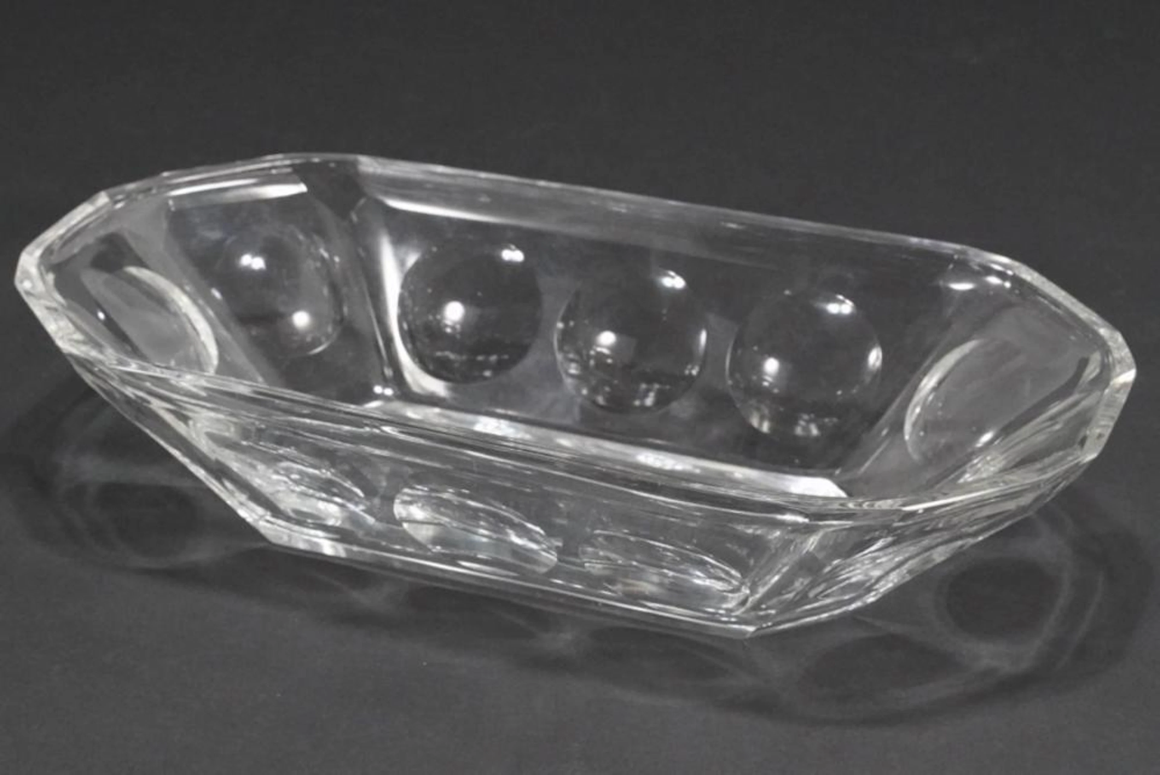Walter Dawin Teague Style Deco Glass Bowl