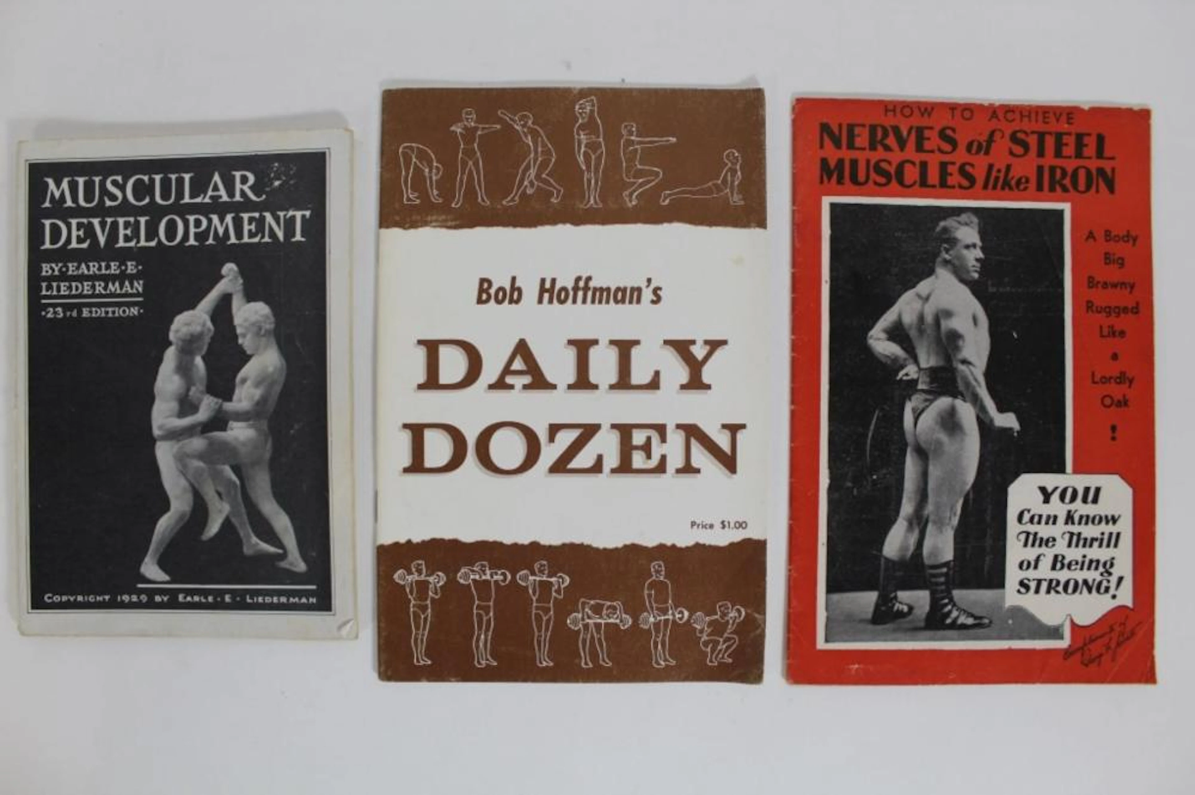 Bodybuilding Booklets Liederman Hoffmann Jowett