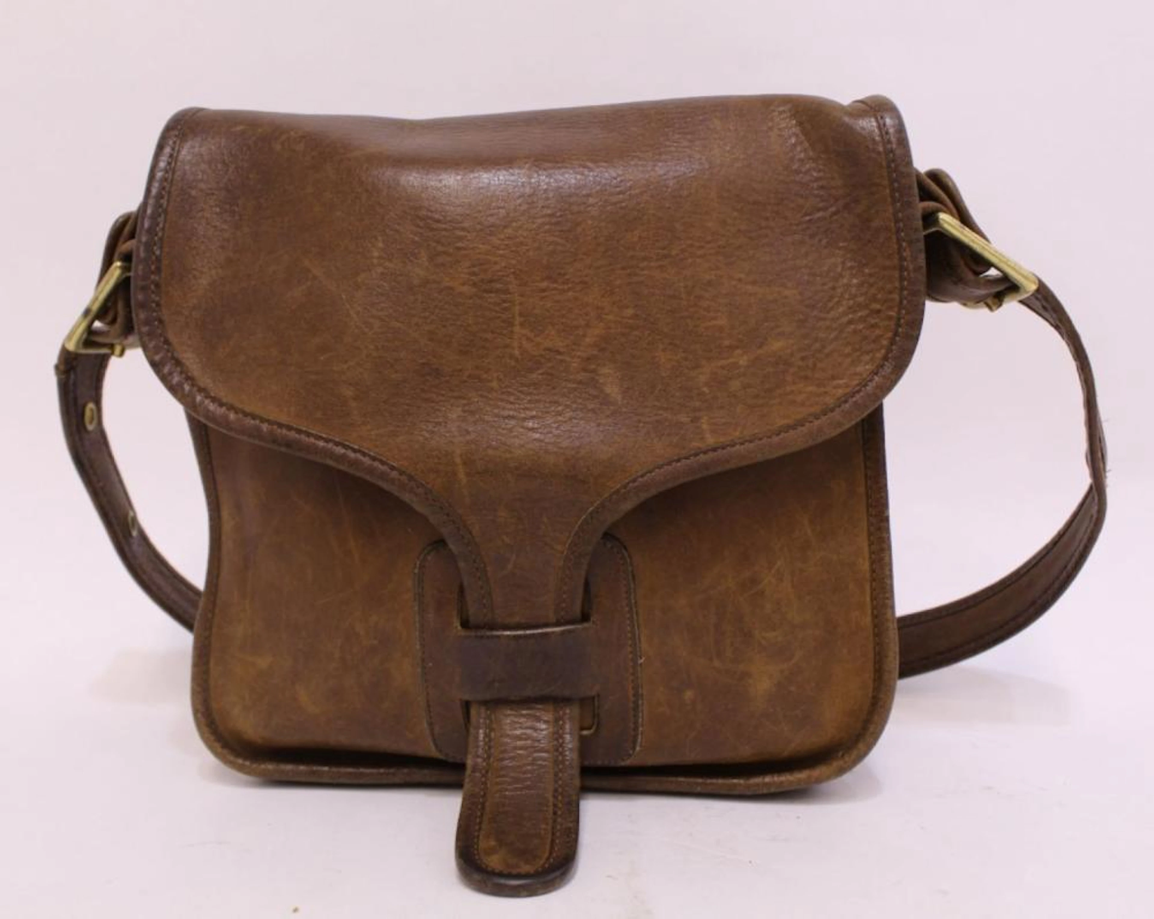 Bonnie Cashin Coach Saddle Leather Courier Bag